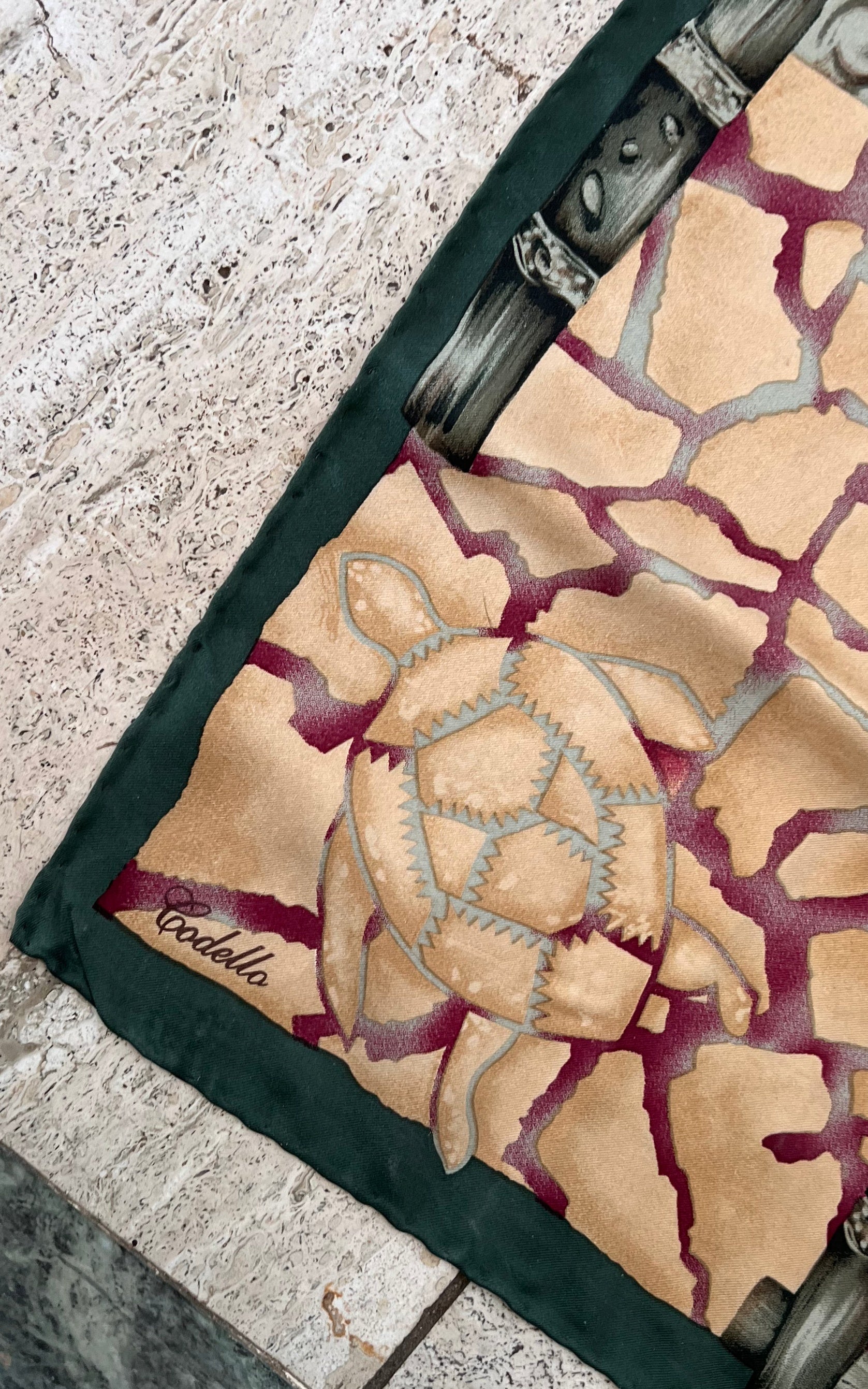 Foulard in seta Codello vintage