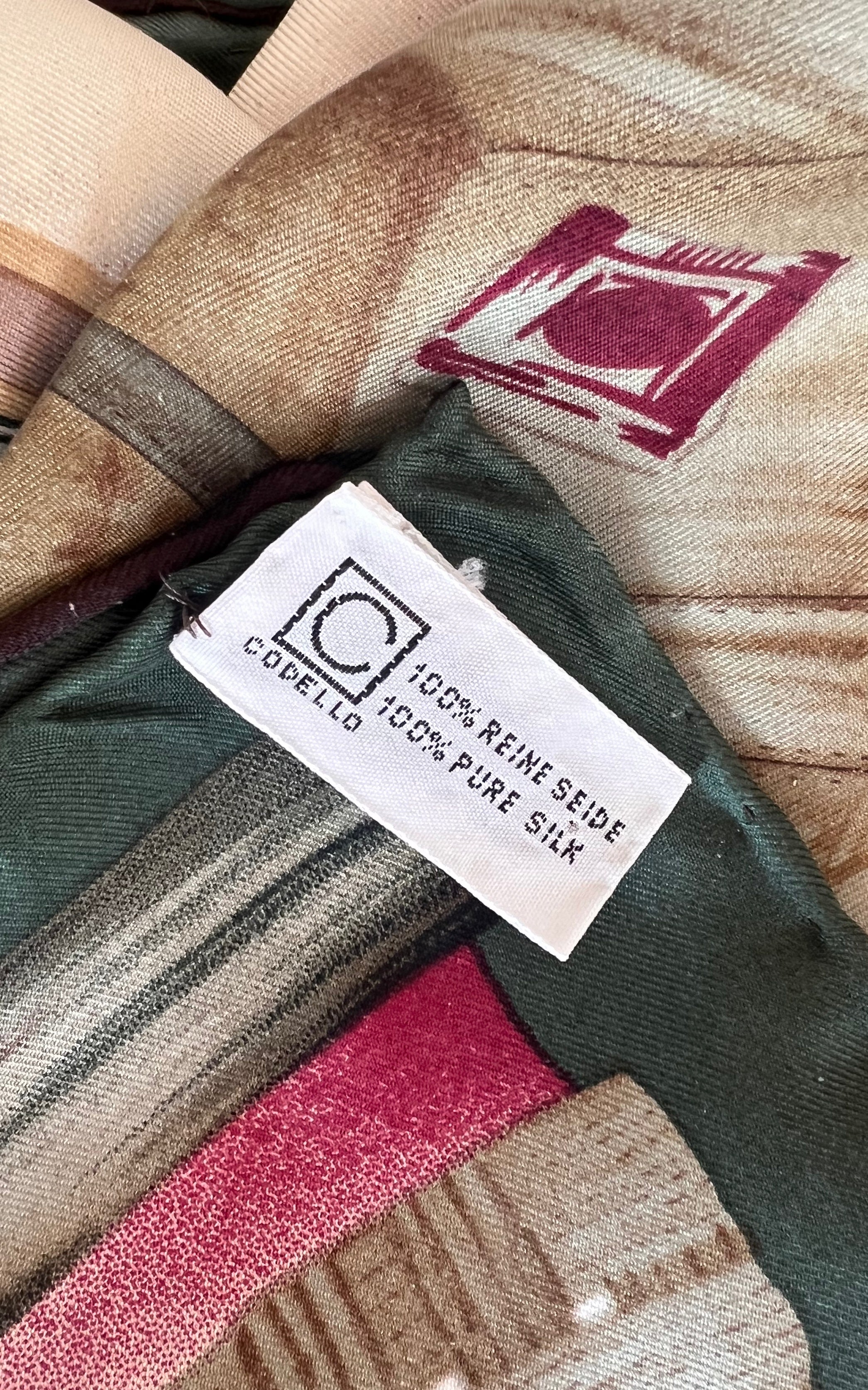 Foulard in seta Codello vintage