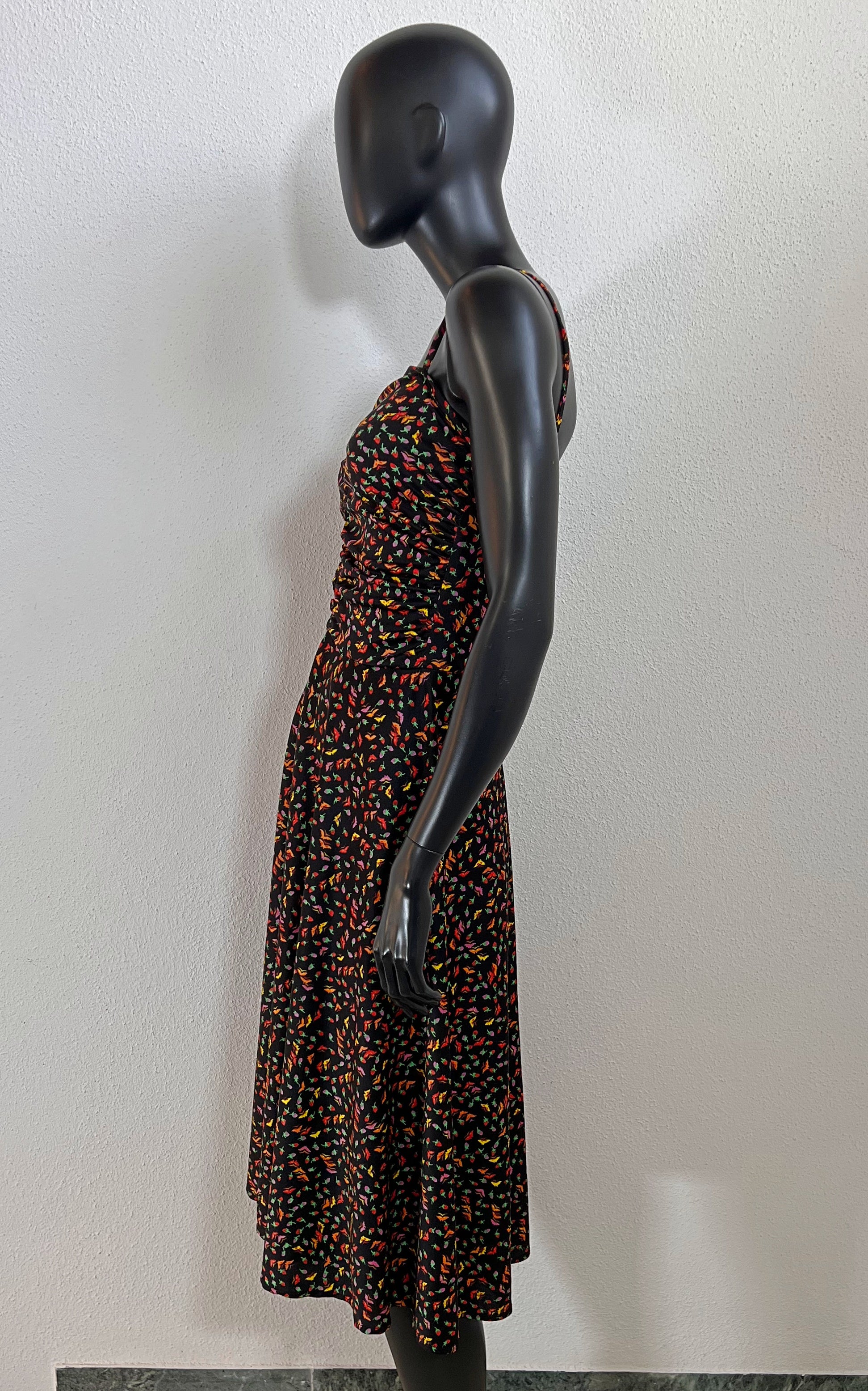Abito vintage a fiori anni '70