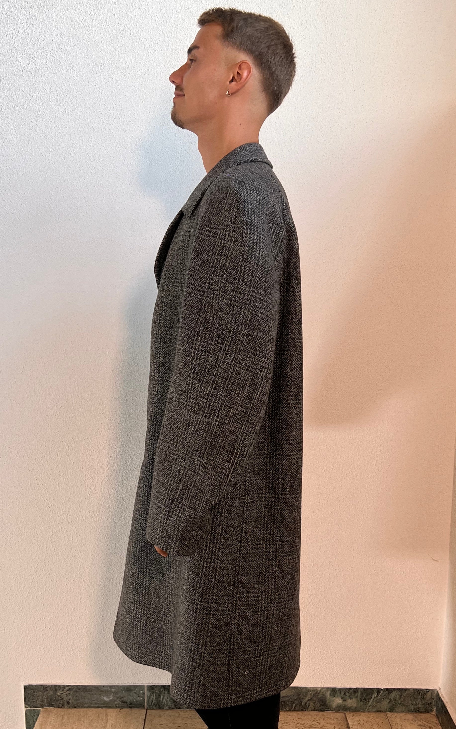 Cappotto vintage in lana da uomo