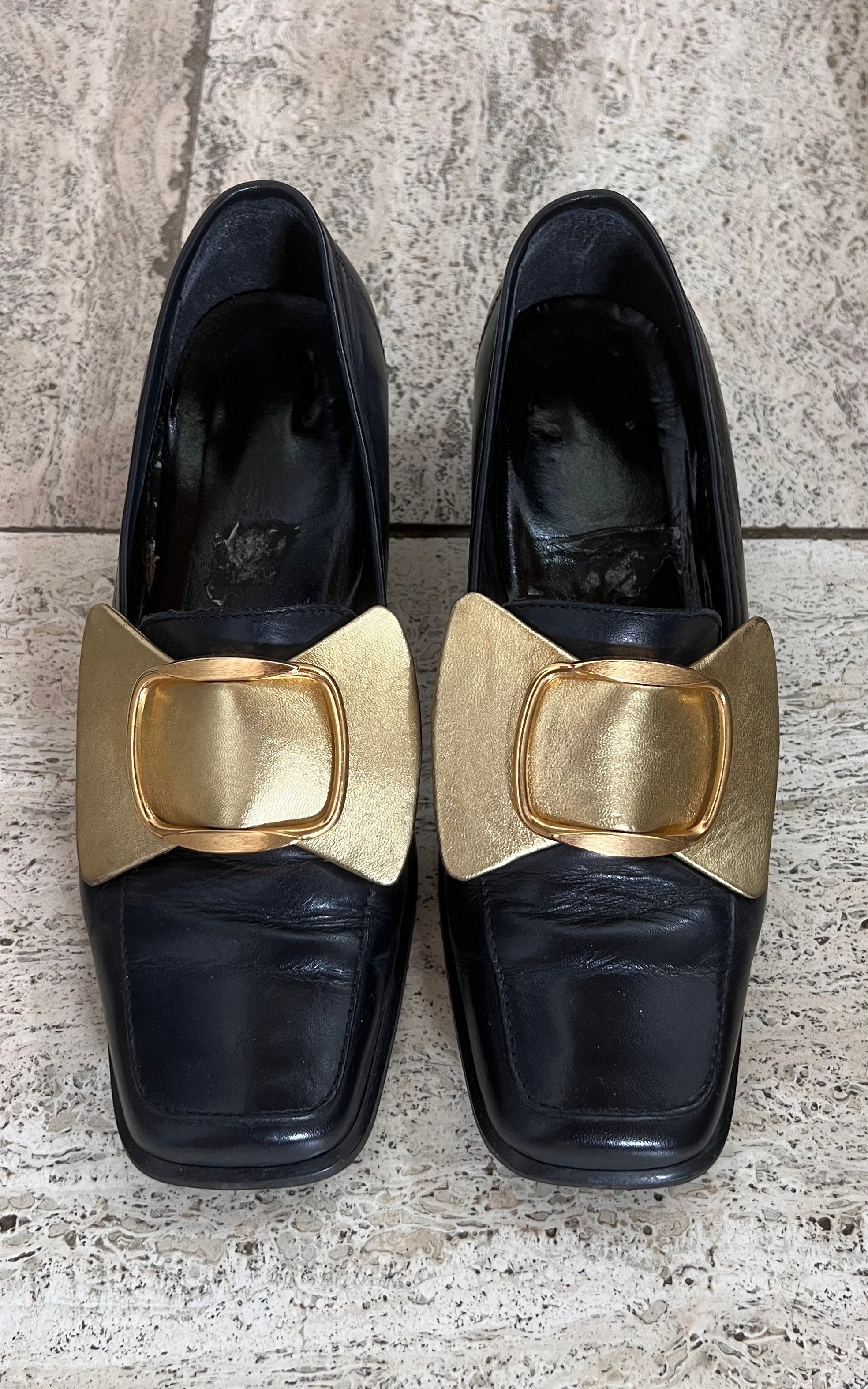 Mocassini vintage Golden Bow 38