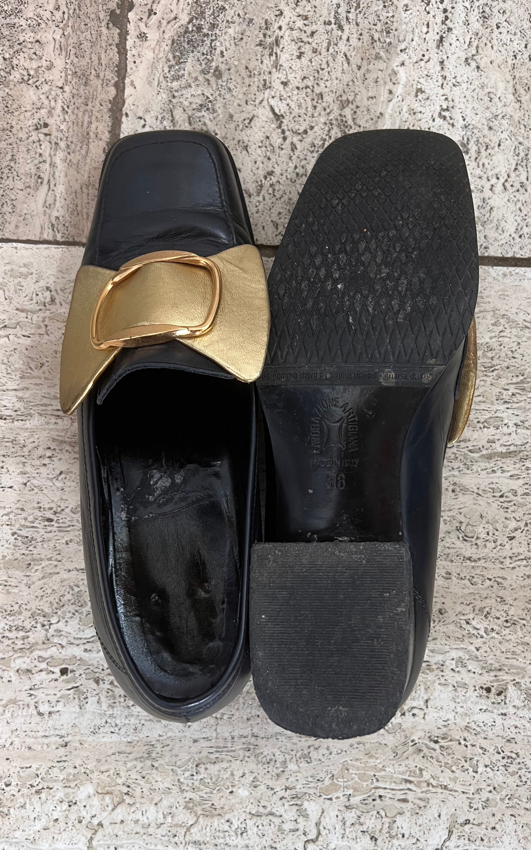 Mocassini vintage Golden Bow 38