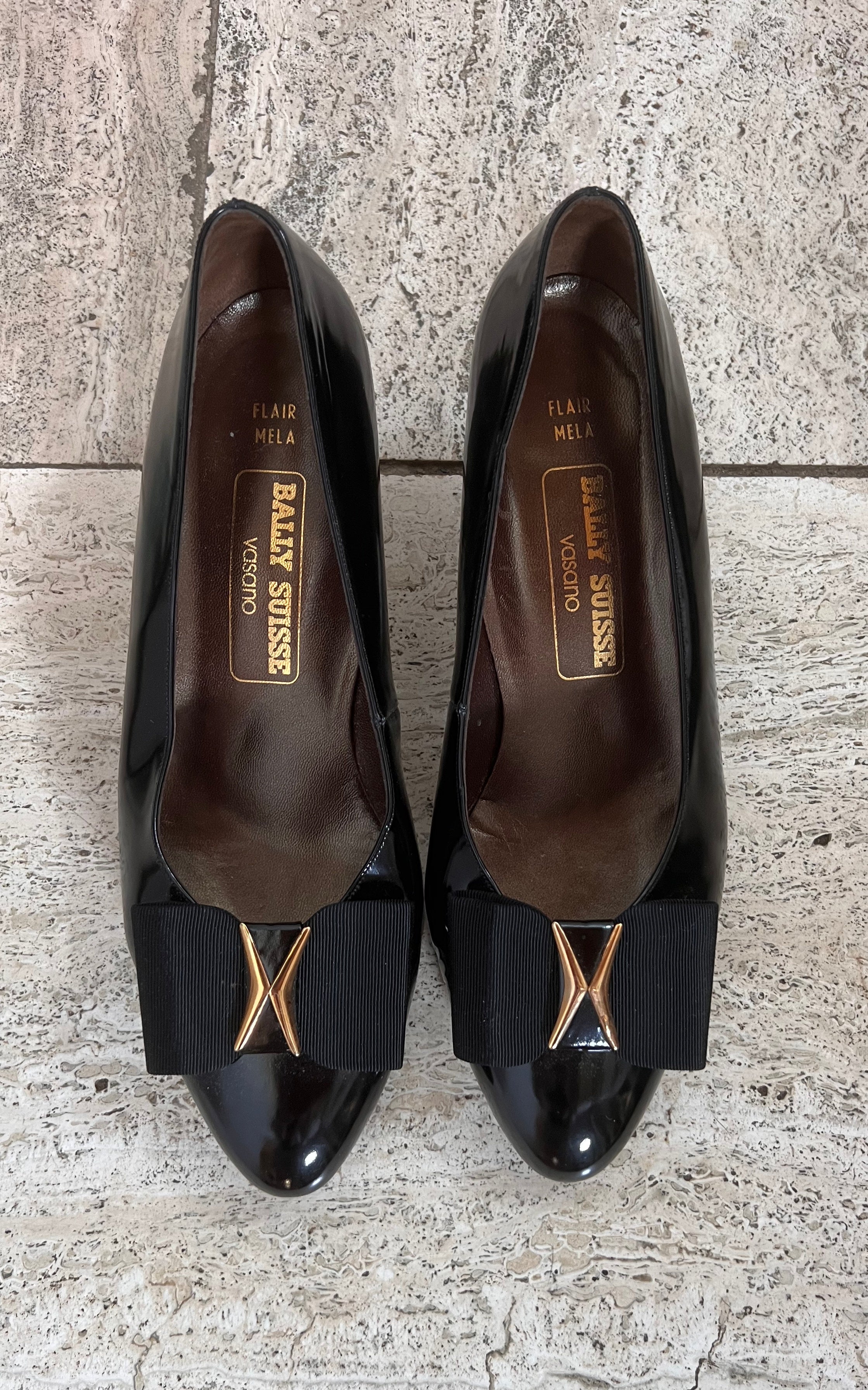 Scarpe vintage Bally in vernice 39,5