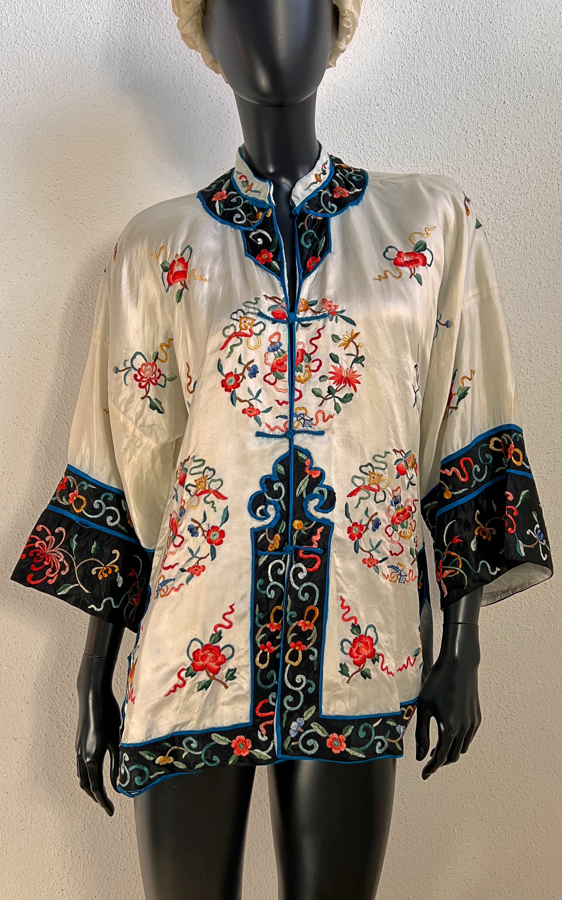 Vintage Embroidered Chinese Silk Jacket