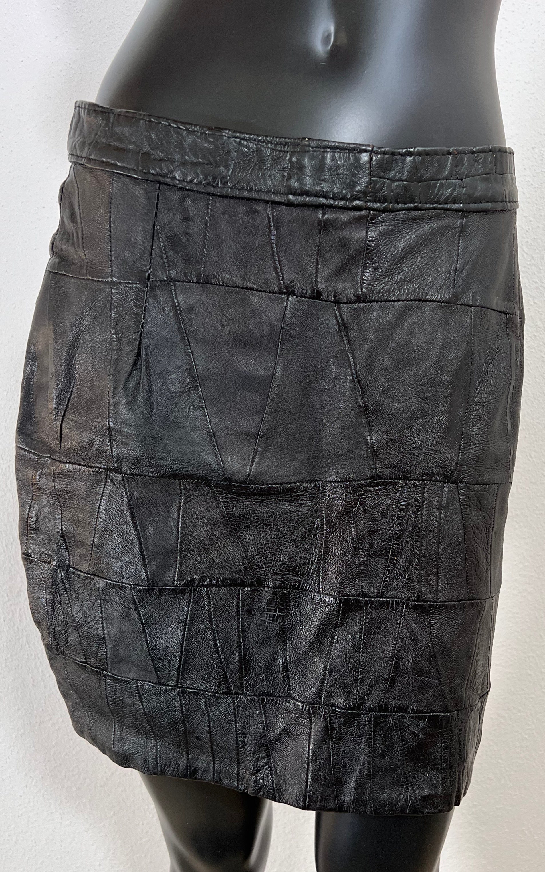 Minigonna in pelle vintage