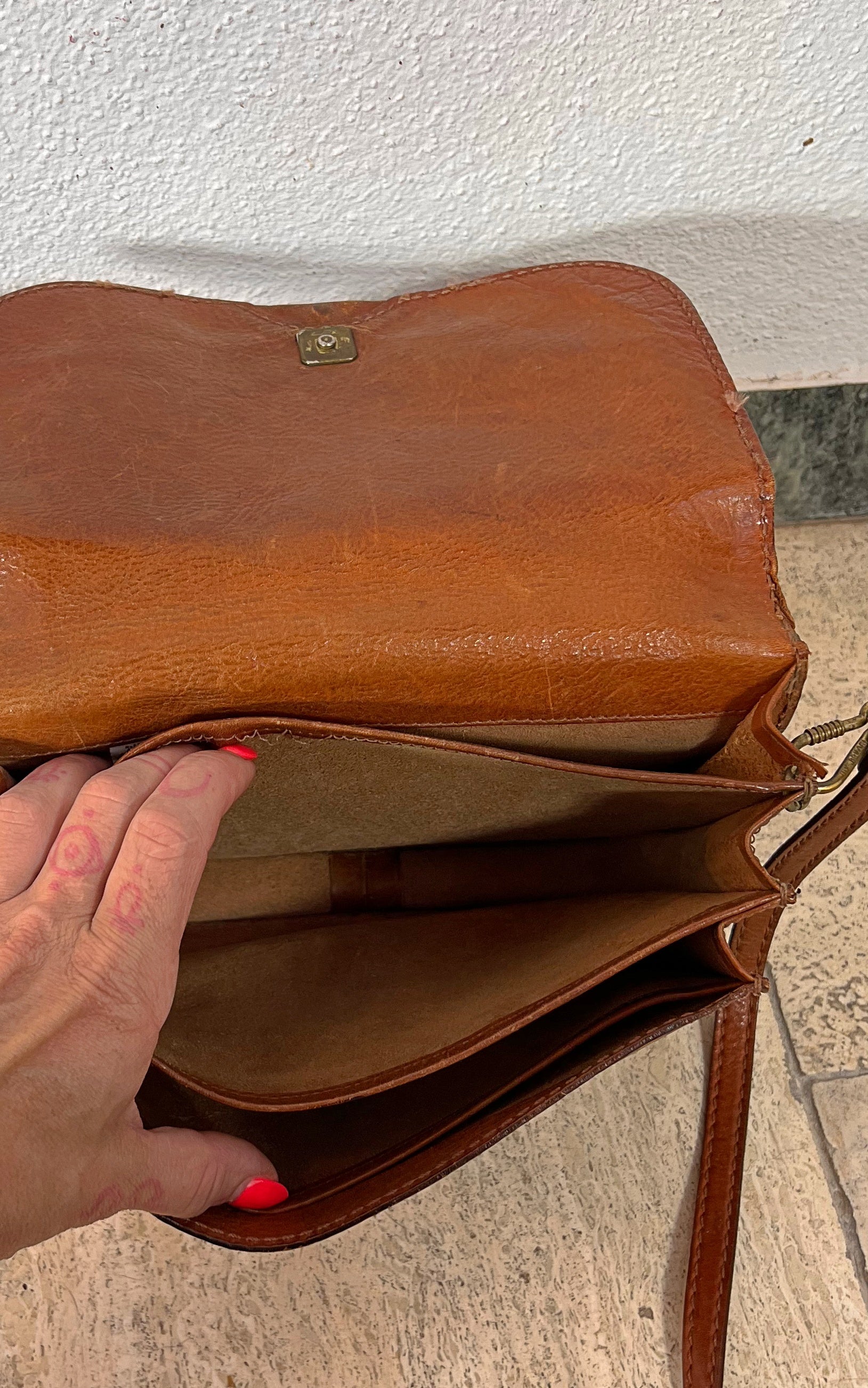 The Bridge 70s Vintage Leather Crossbody Bag