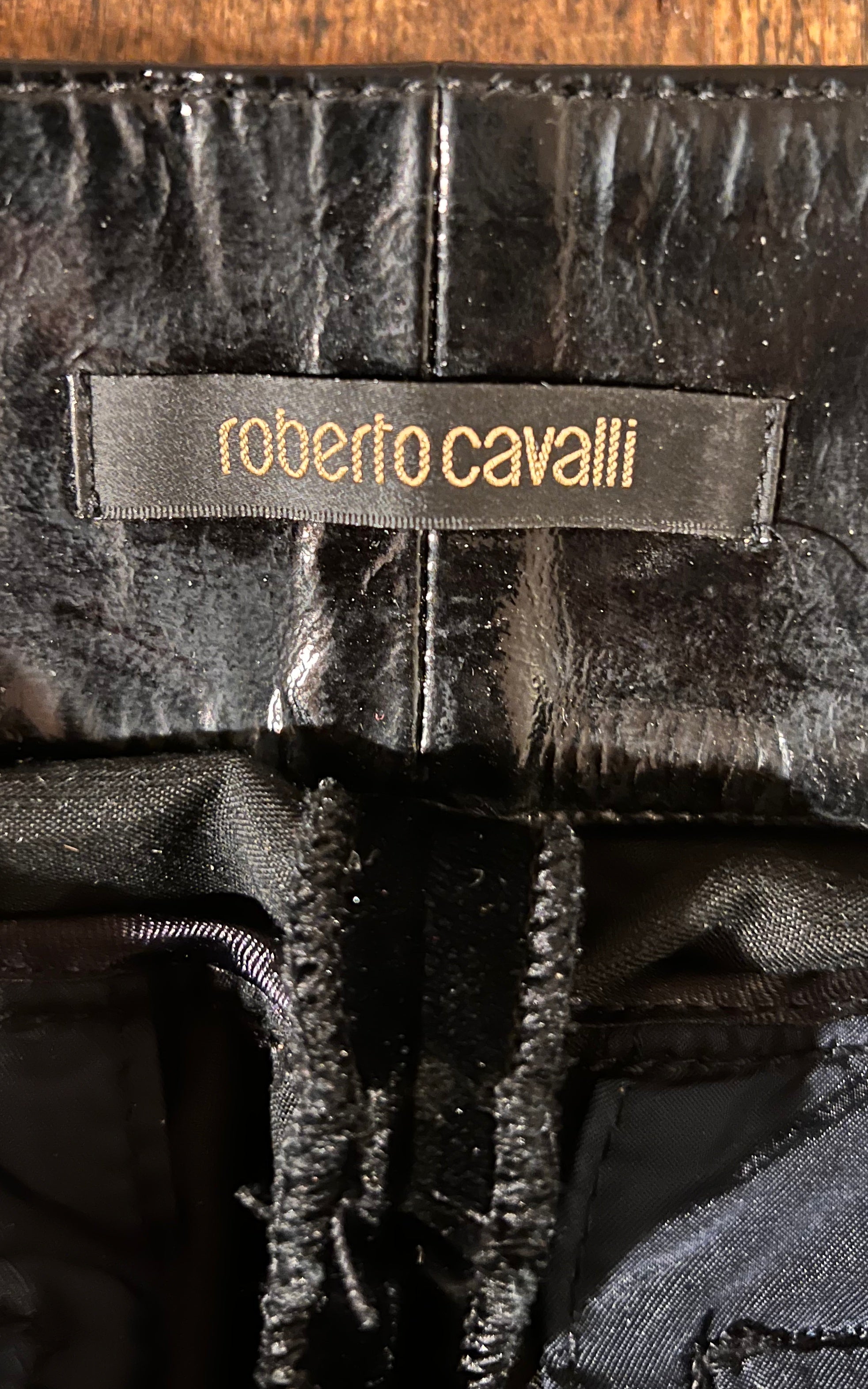 Pantaloni vintage in velluto Roberto Cavalli
