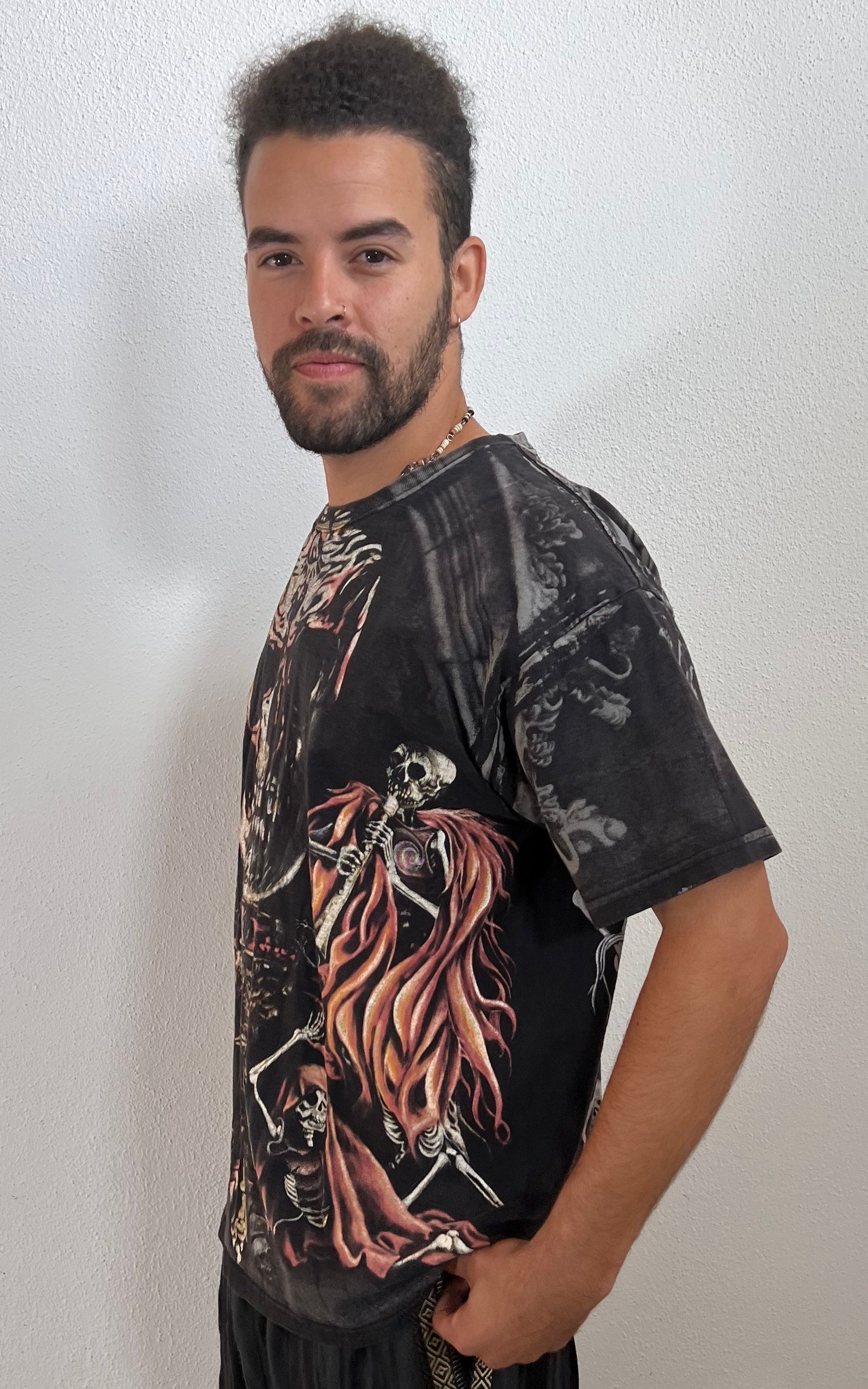 Maglietta vintage Memento Mori da uomo
