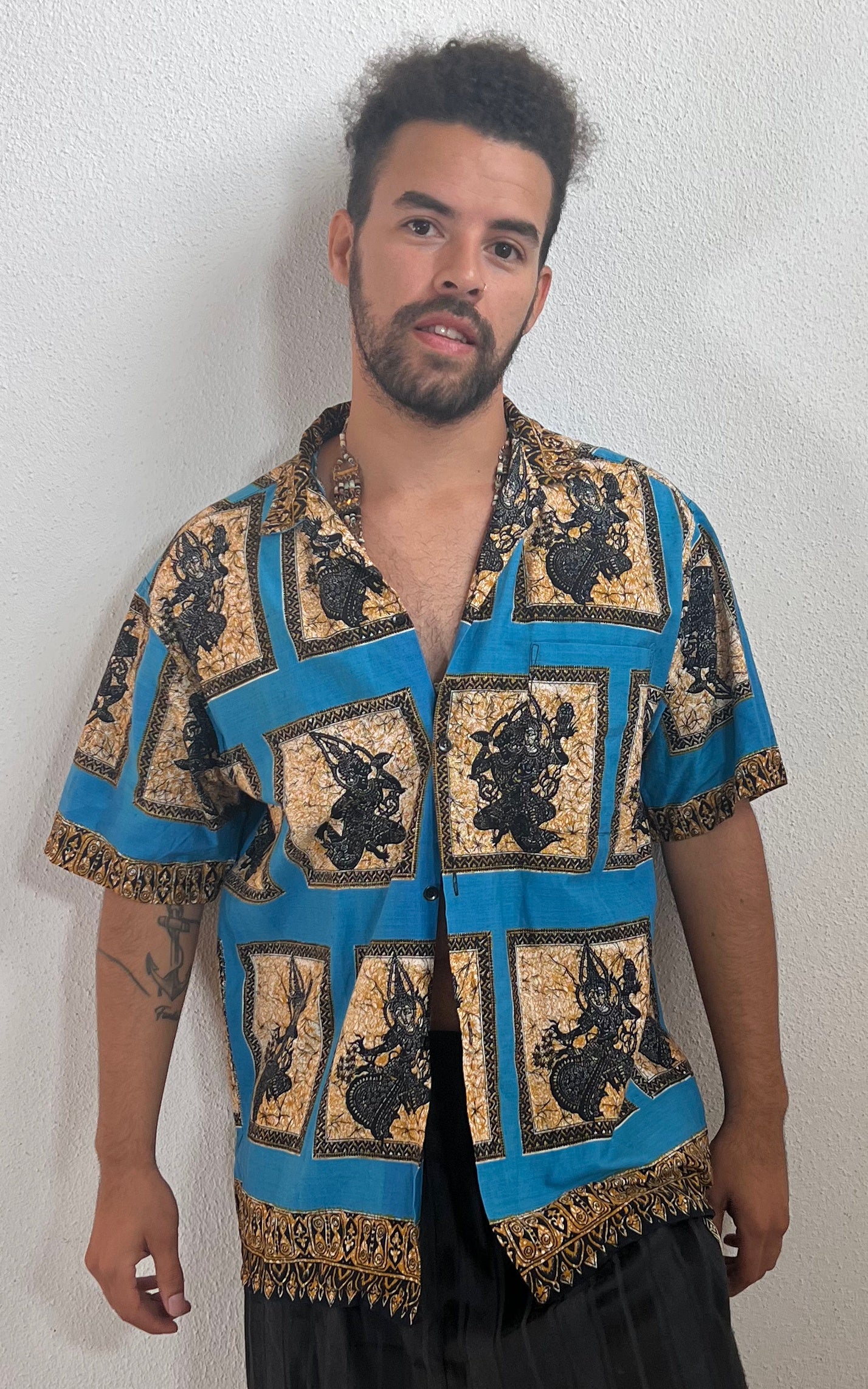 Camicia vintage da uomo con bottoni