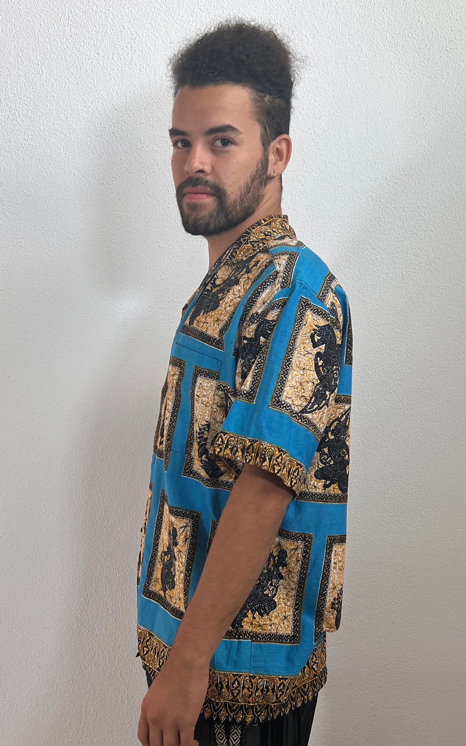 Camicia vintage da uomo con bottoni