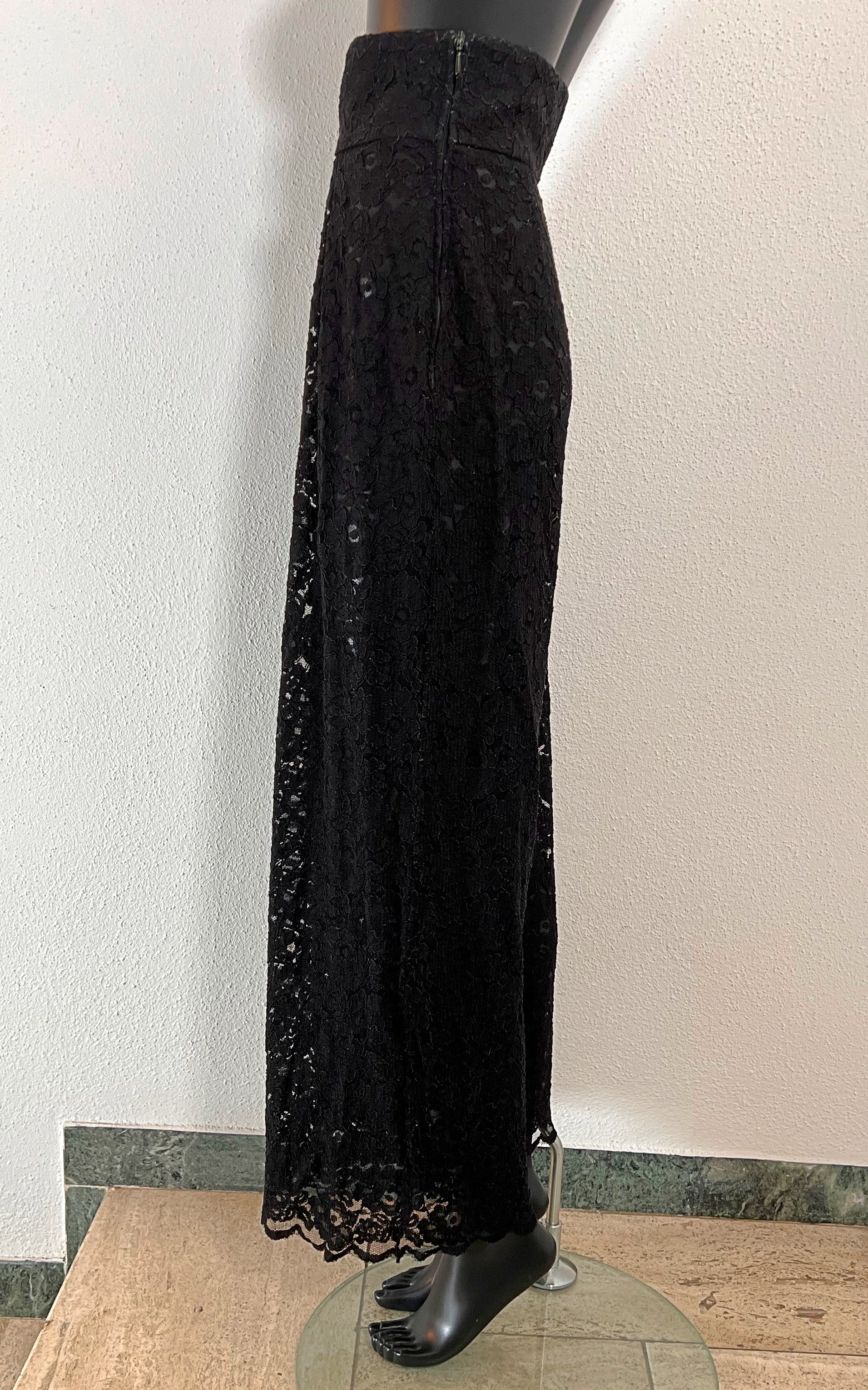 Pantaloni vintage in pizzo trasparente Vera Mont
