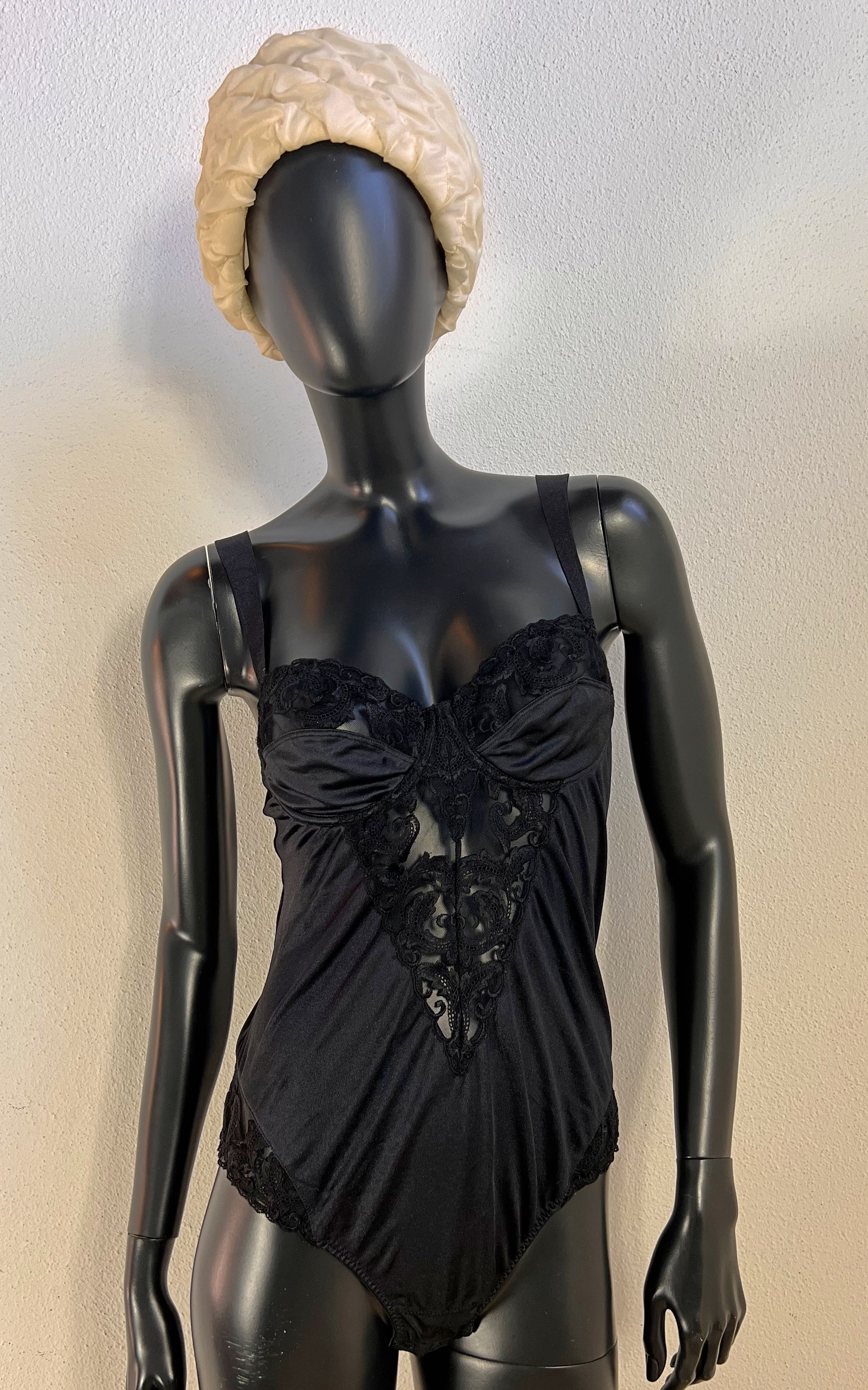 Vintage Escada Black Lace Bodysuit
