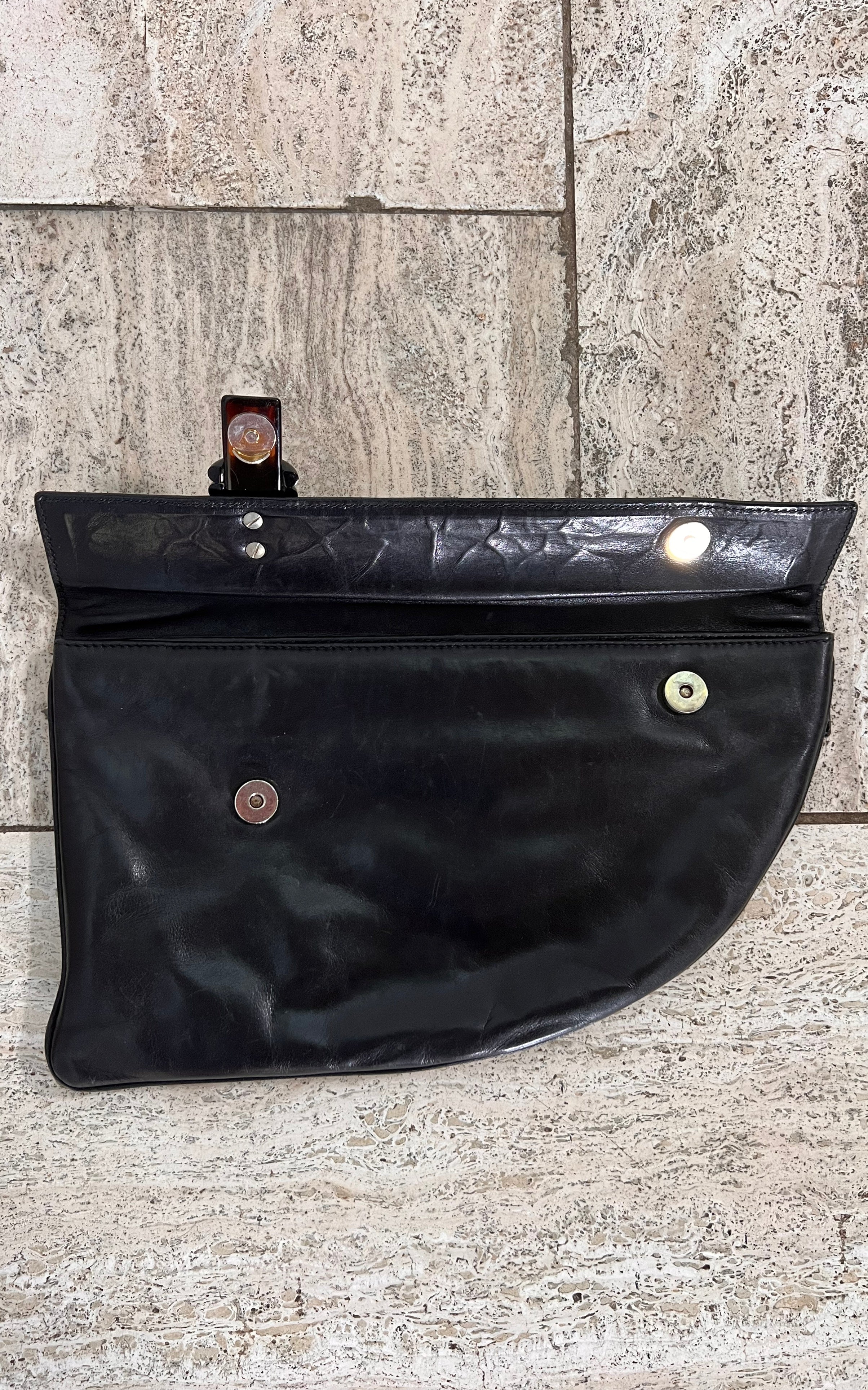 Pochette vintage in pelle Fabio