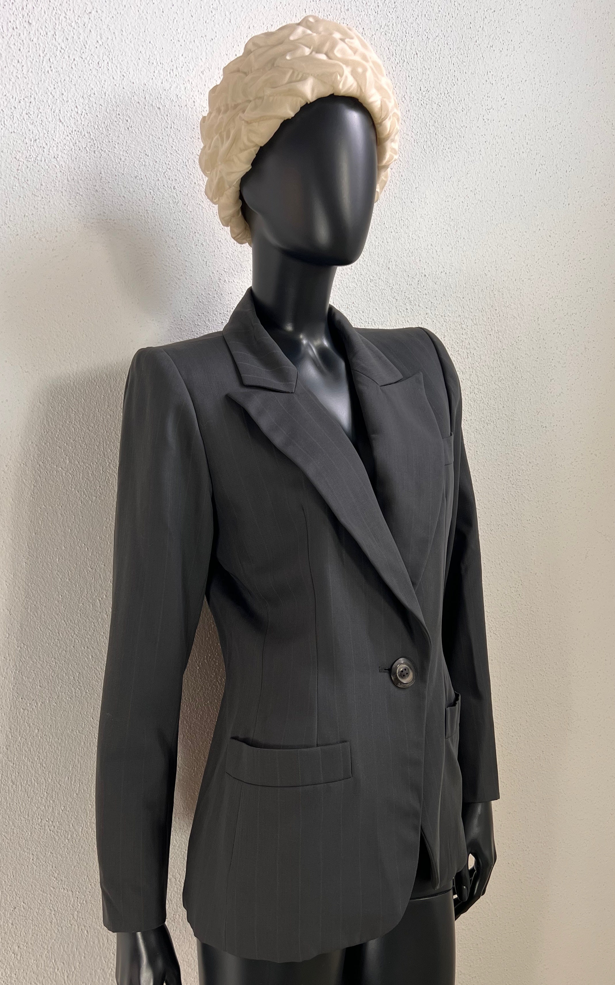 Vintage Yves Saint Laurent Rive Gauche Pinstripe Wool Blazer