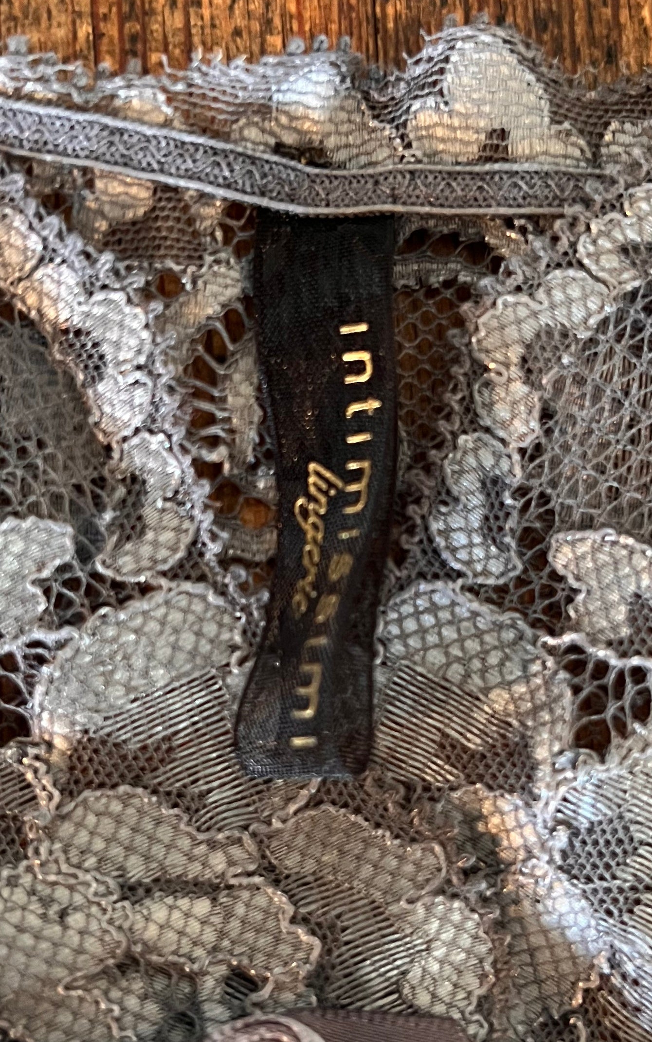 Intimissimi Silk Lace Mini Slip Dress