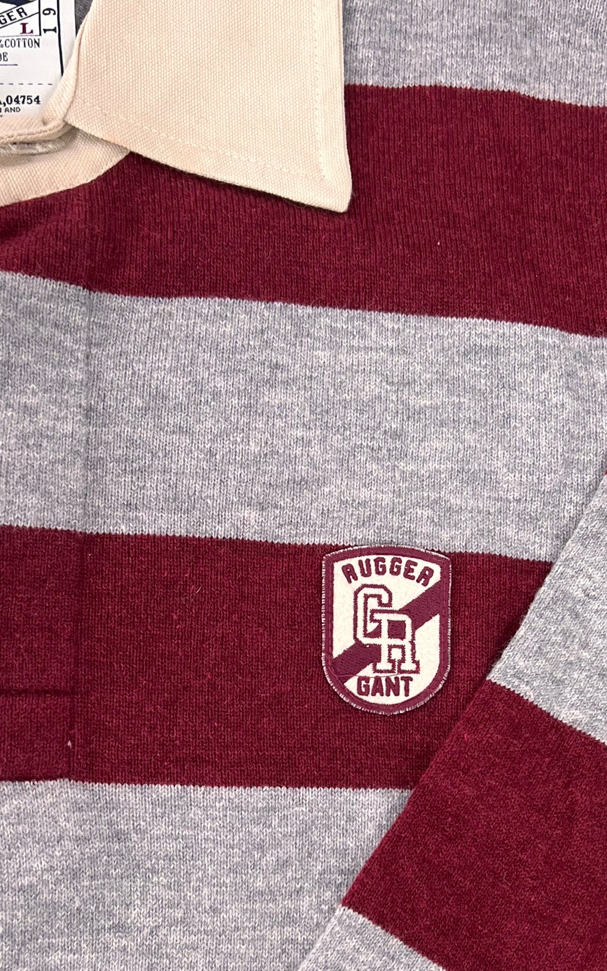 Vintage MENS GANT Rugger Striped Wool Rugby Sweater