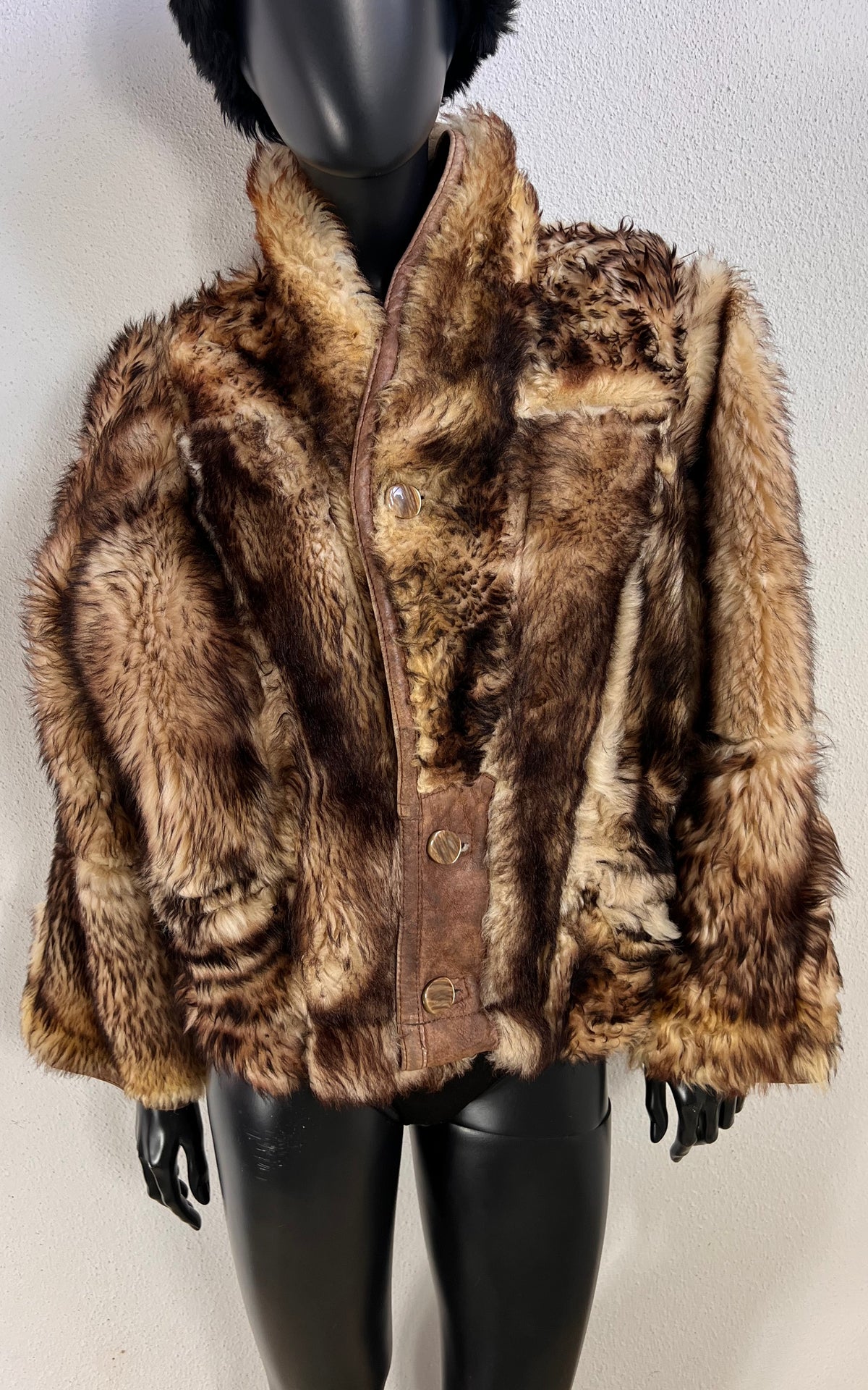 Reworked Curly Lamb Shearling Jacket