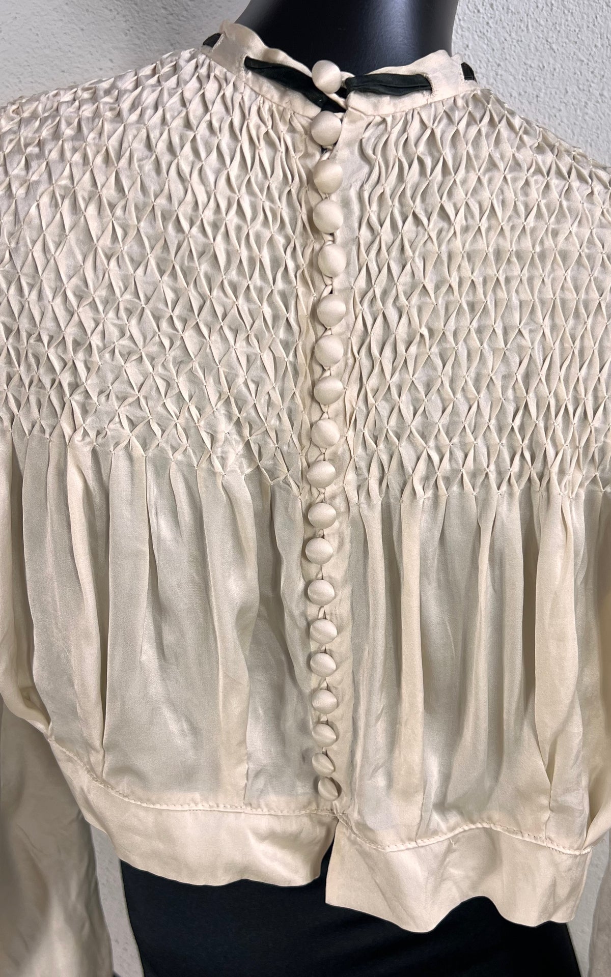 Vintage Reworked Early 20th Century Silk Blouse