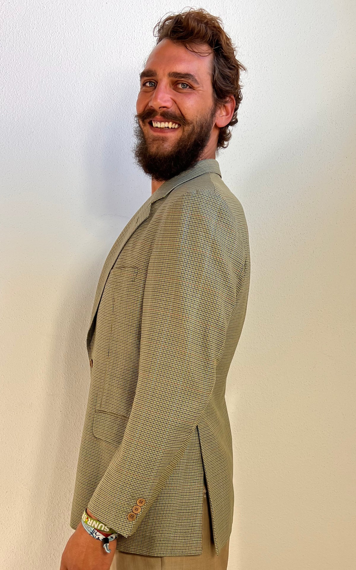 Vintage MENS Burberry “Bennet” Houndstooth Blazer