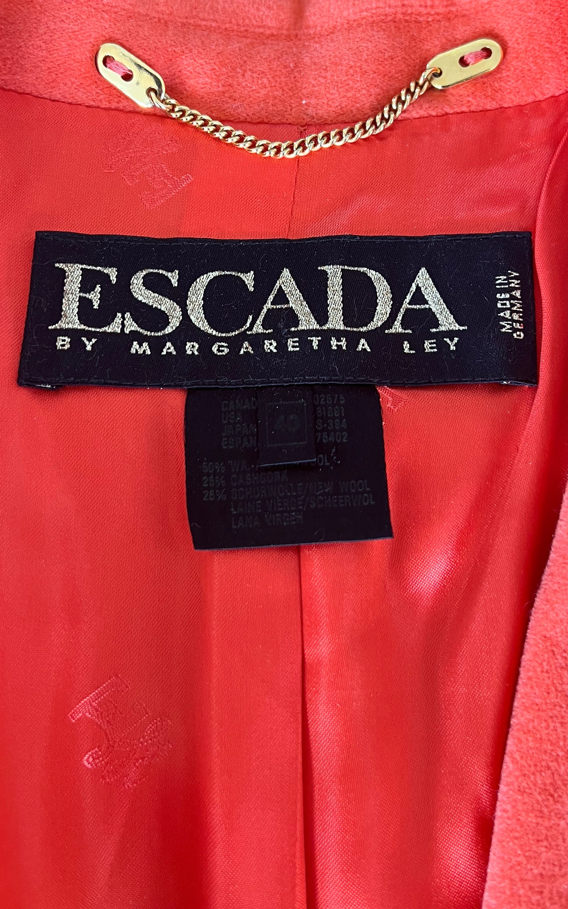 Blazer vintage Escada in angora e cashmere