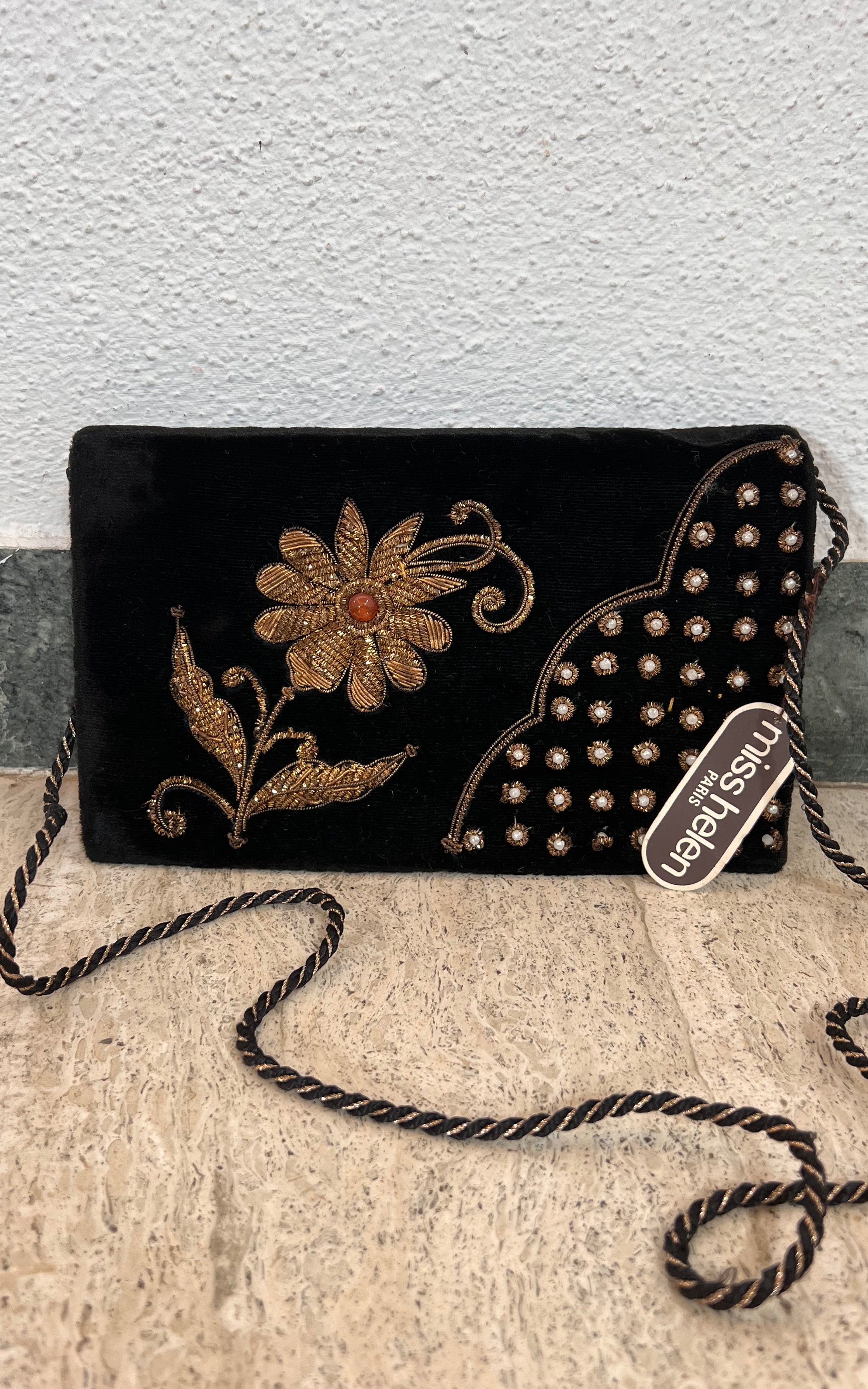 Borsa da sera vintage in velluto