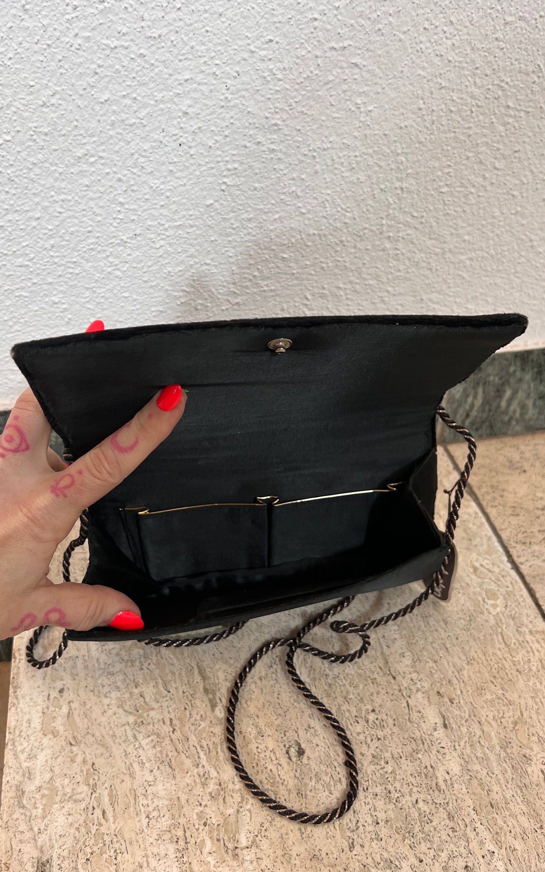 Borsa da sera vintage in velluto