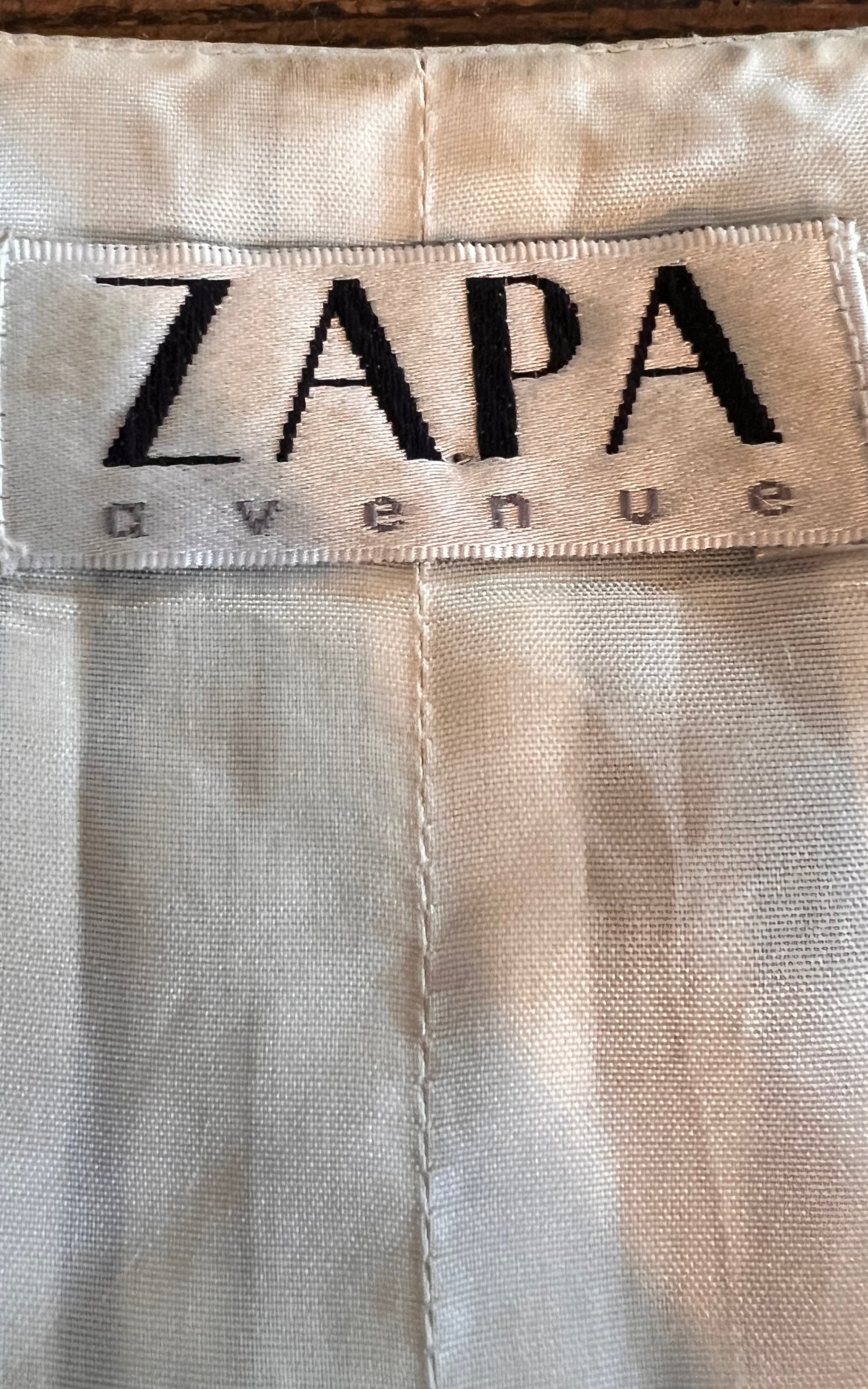 Completo vintage in seta Zapa anni '90 in 2 pezzi