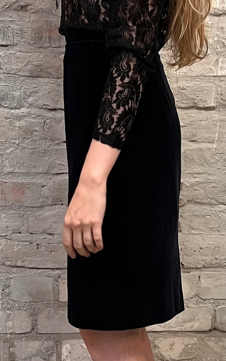 Gonna a tubino in velluto vintage Escada