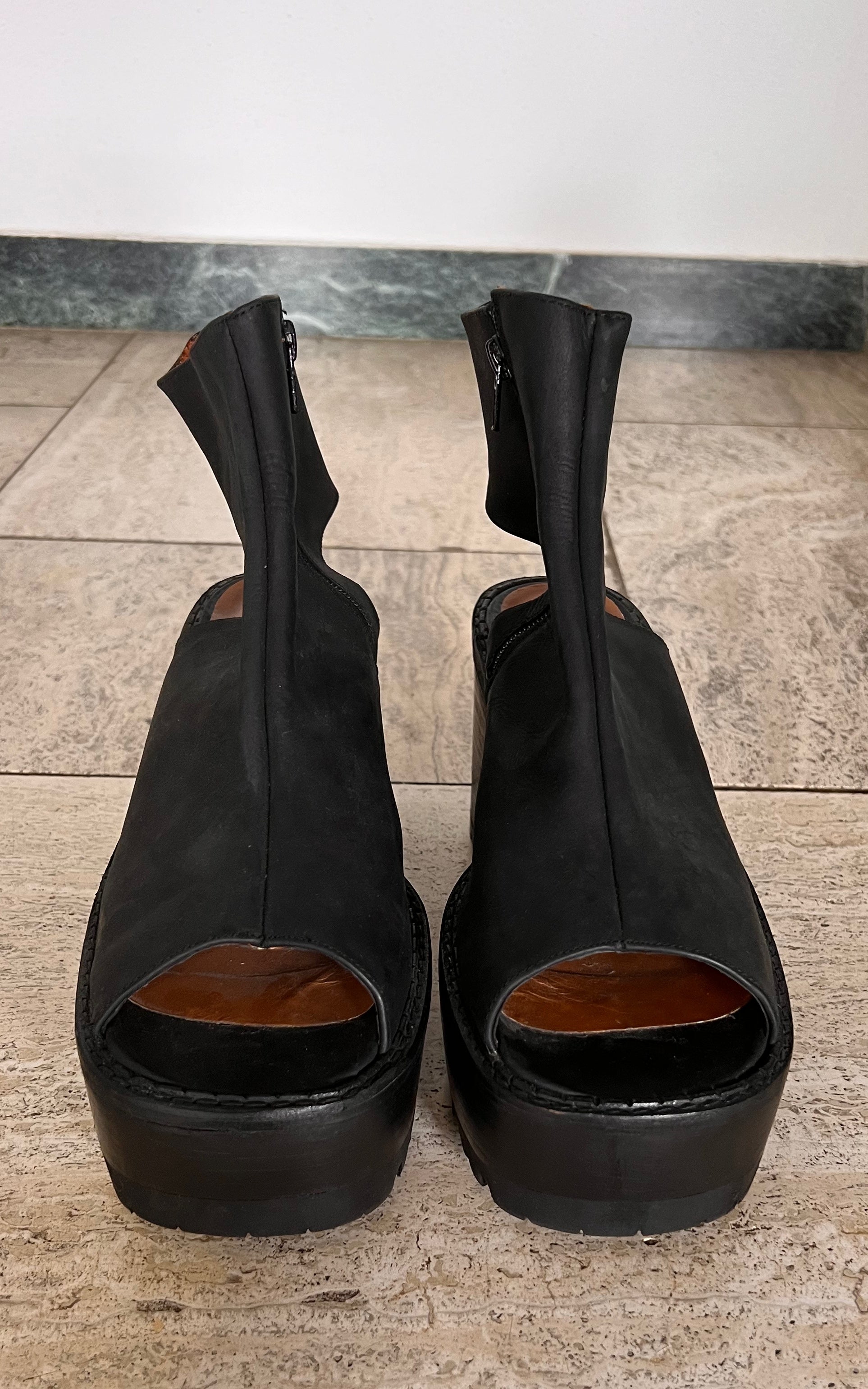 Stivali con plateau Buffalo London vintage anni '90, taglia 40