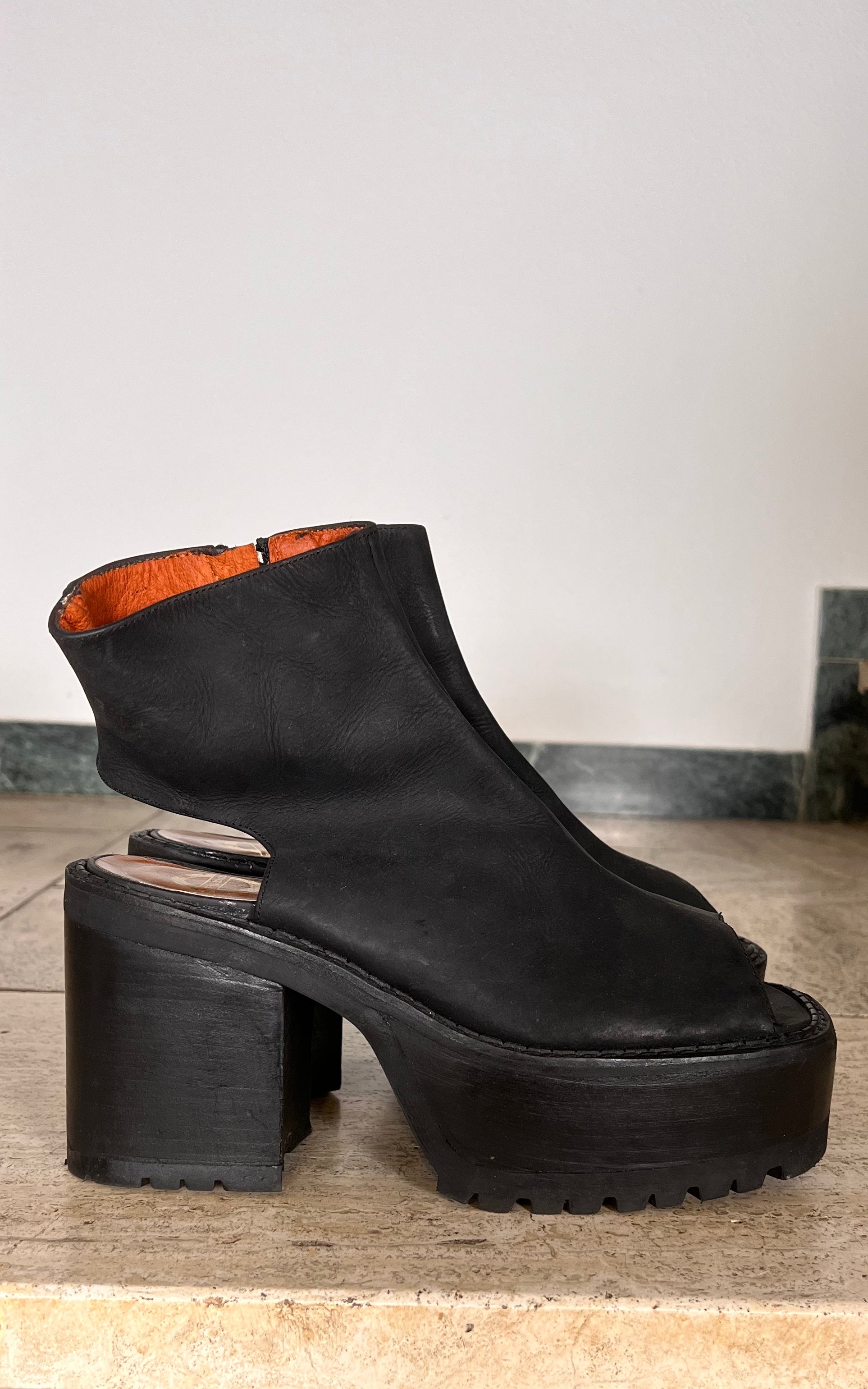 Stivali con plateau Buffalo London vintage anni '90, taglia 40