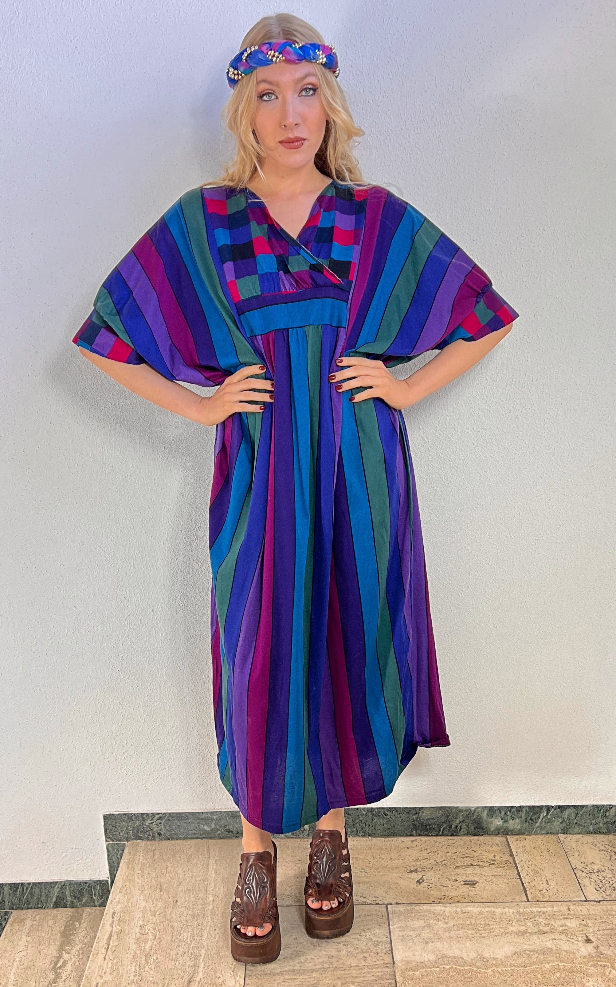 Vintage Alba Moda Caftan Dress