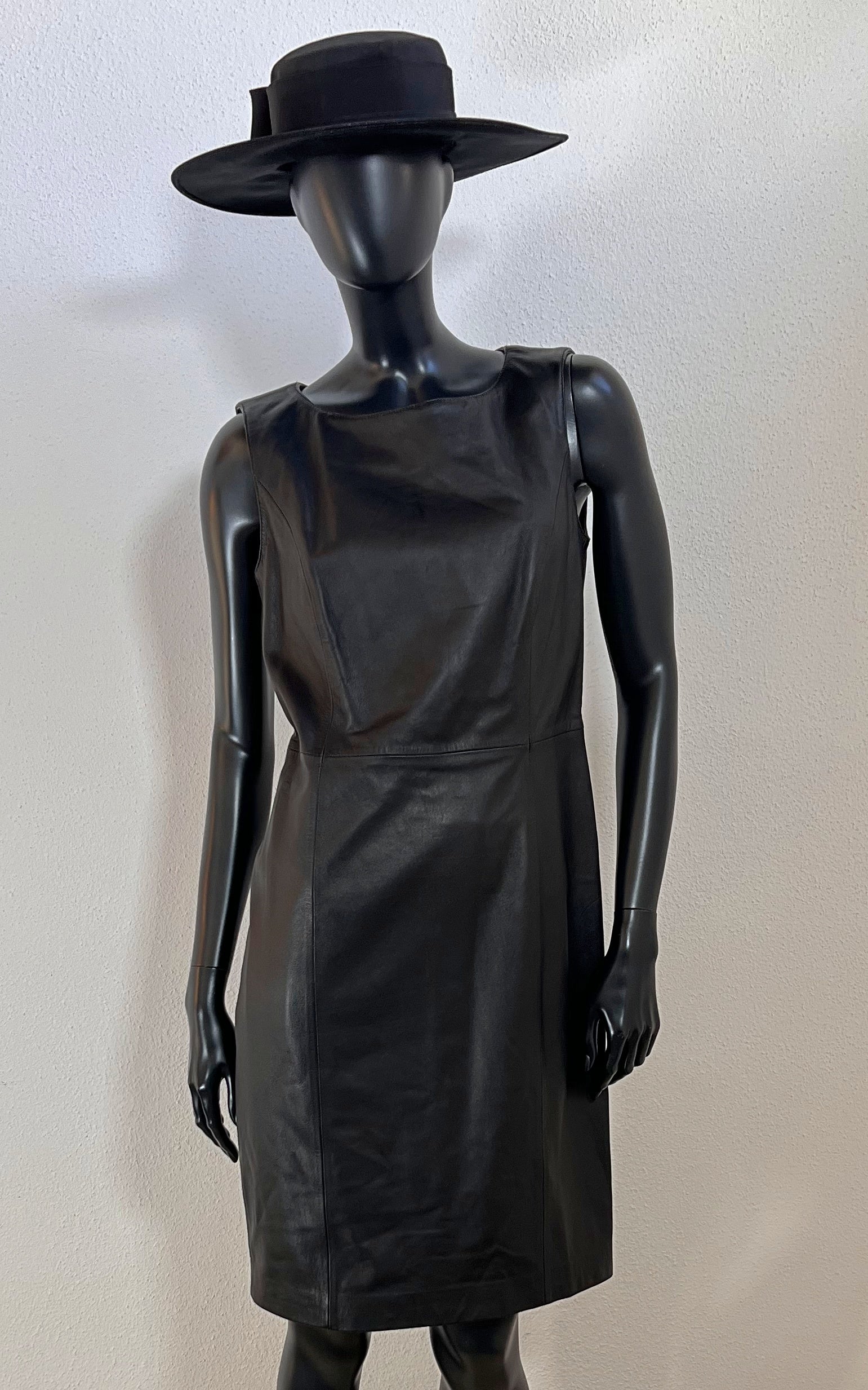 Abito vintage in pelle Madeleine anni '90