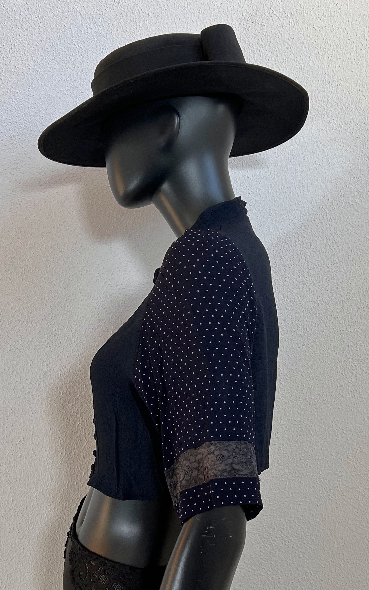 Top corto vintage anni '30 rielaborato