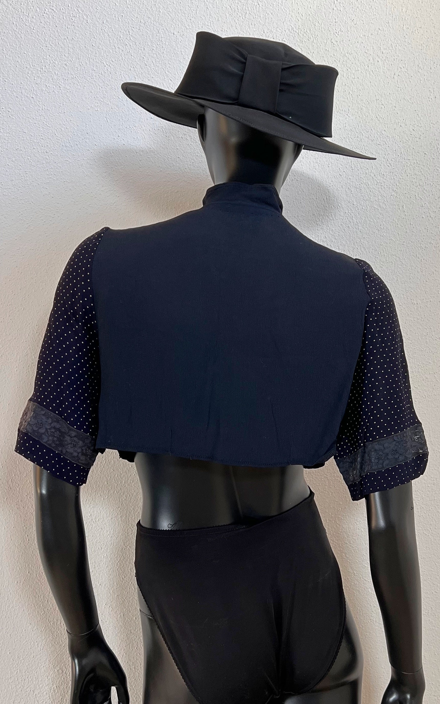 Top corto vintage anni '30 rielaborato
