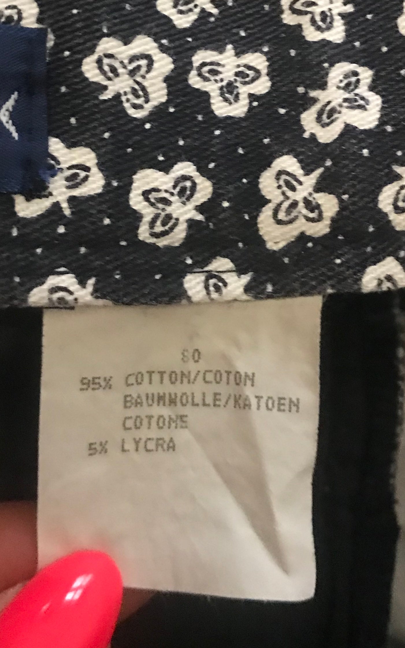 Pantaloni a fiori vintage anni '90 carini