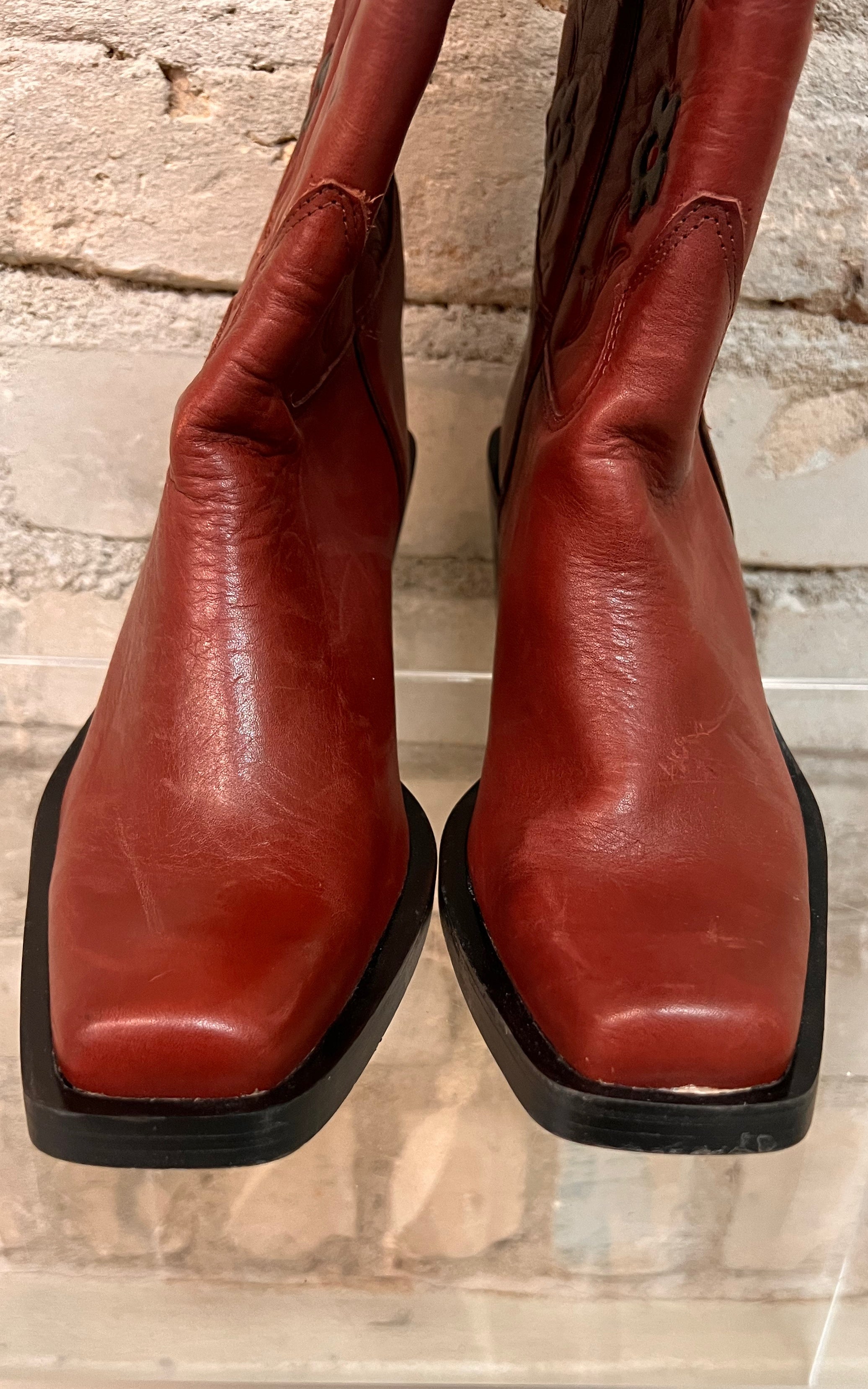 Stivali da cowboy vintage con fiori 36, 37, 40 e 41