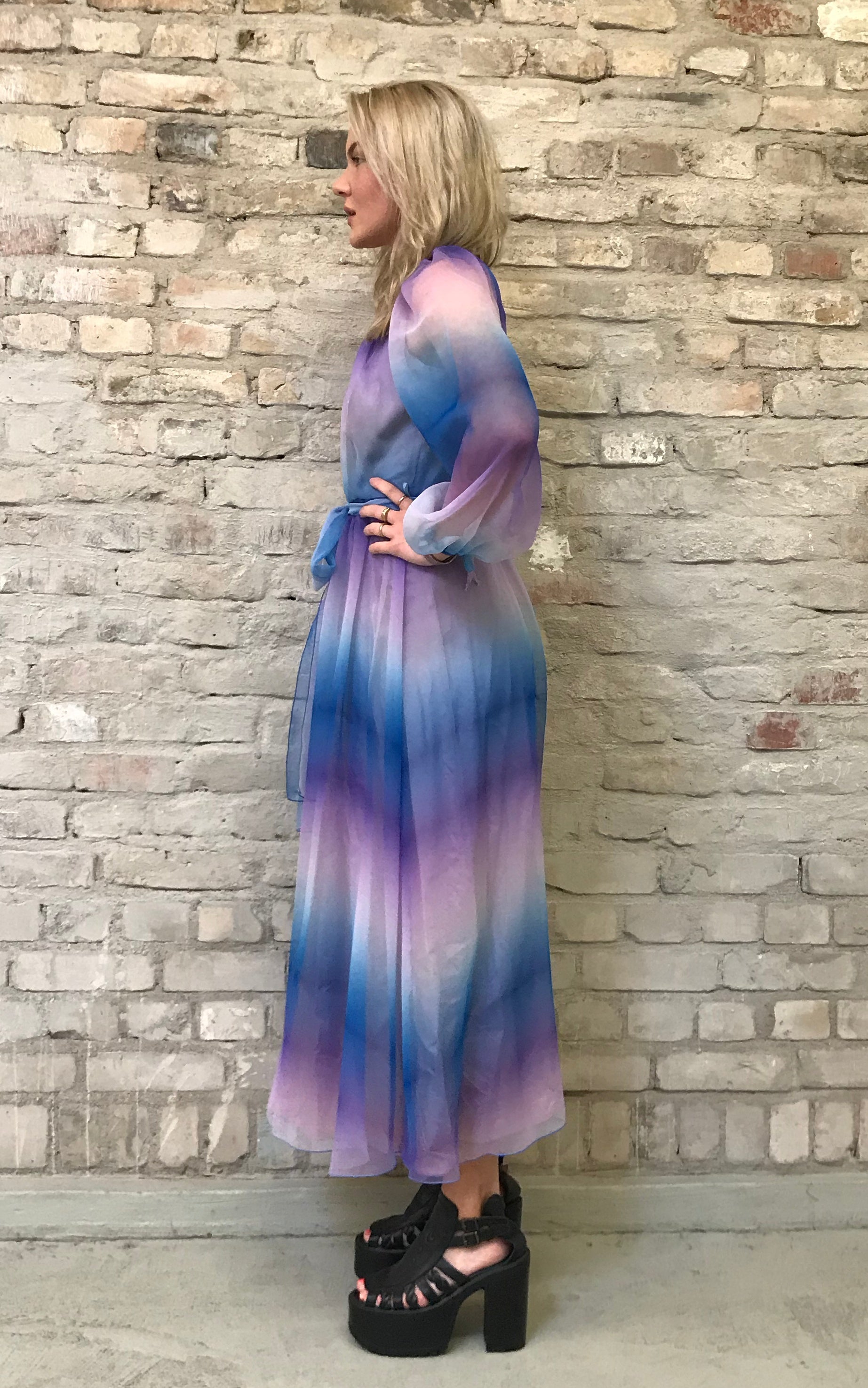 Abito vintage anni '70 Vera Mont Rainbow