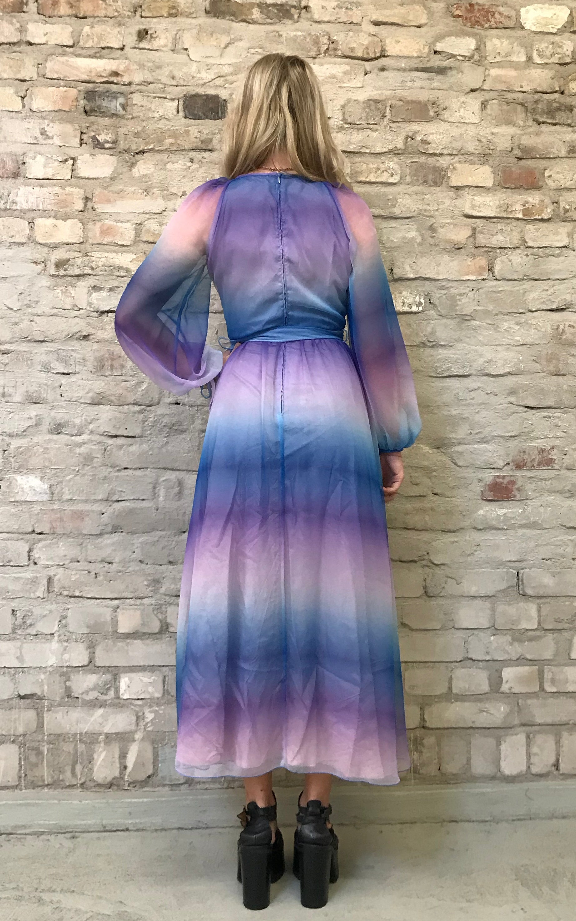 Abito vintage anni '70 Vera Mont Rainbow