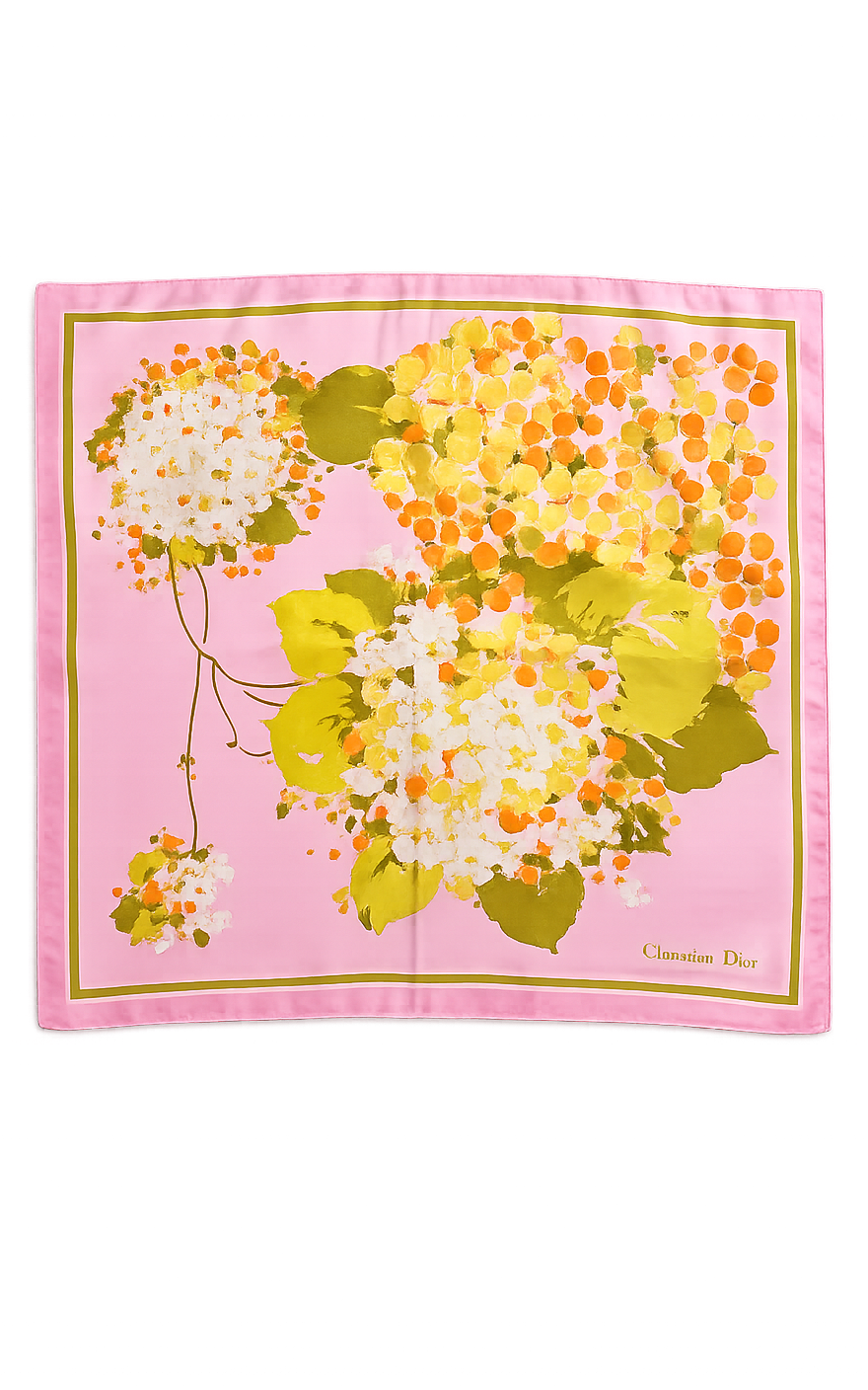Vintage Christian Dior Silk Foulard