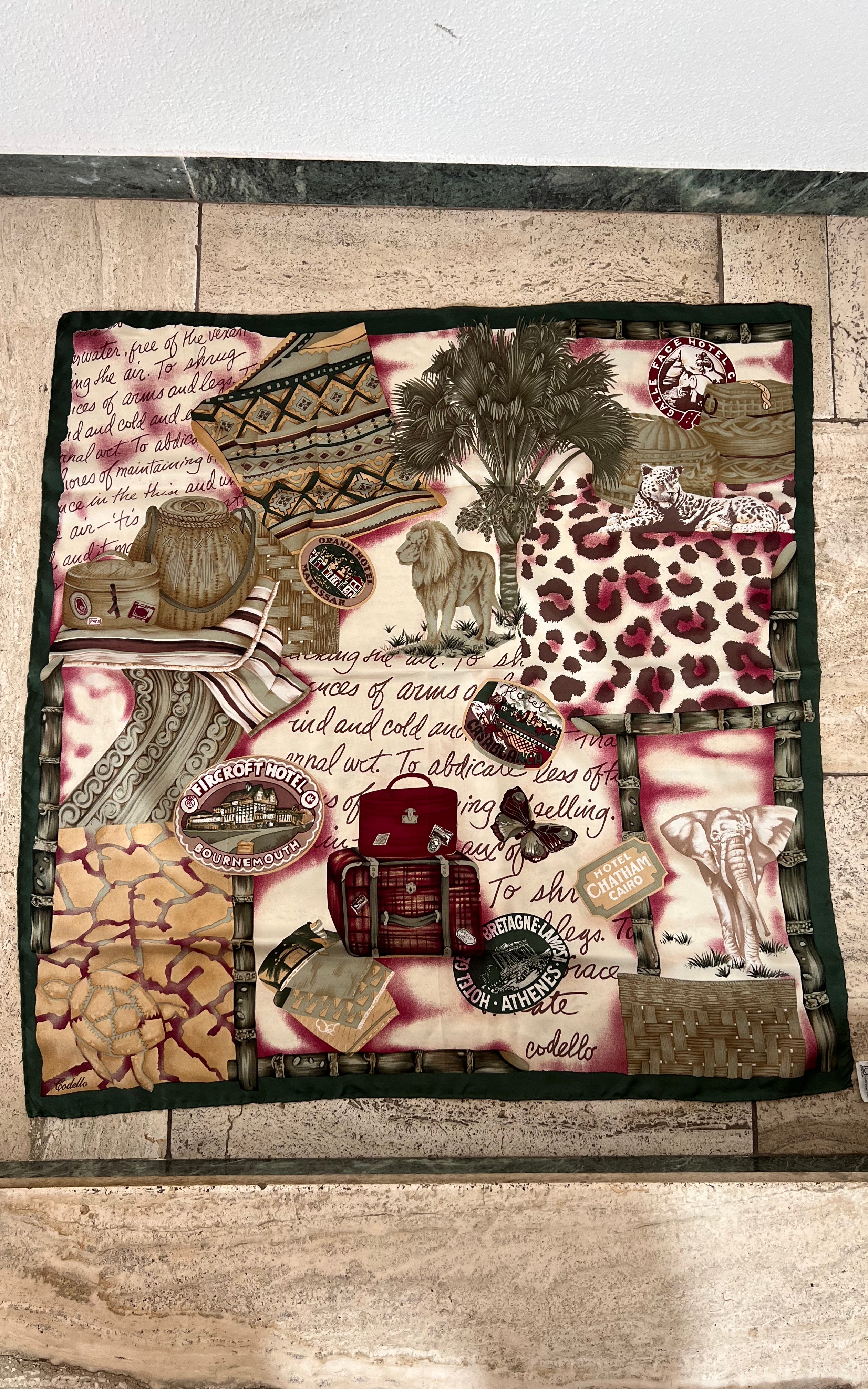 Foulard in seta Codello vintage
