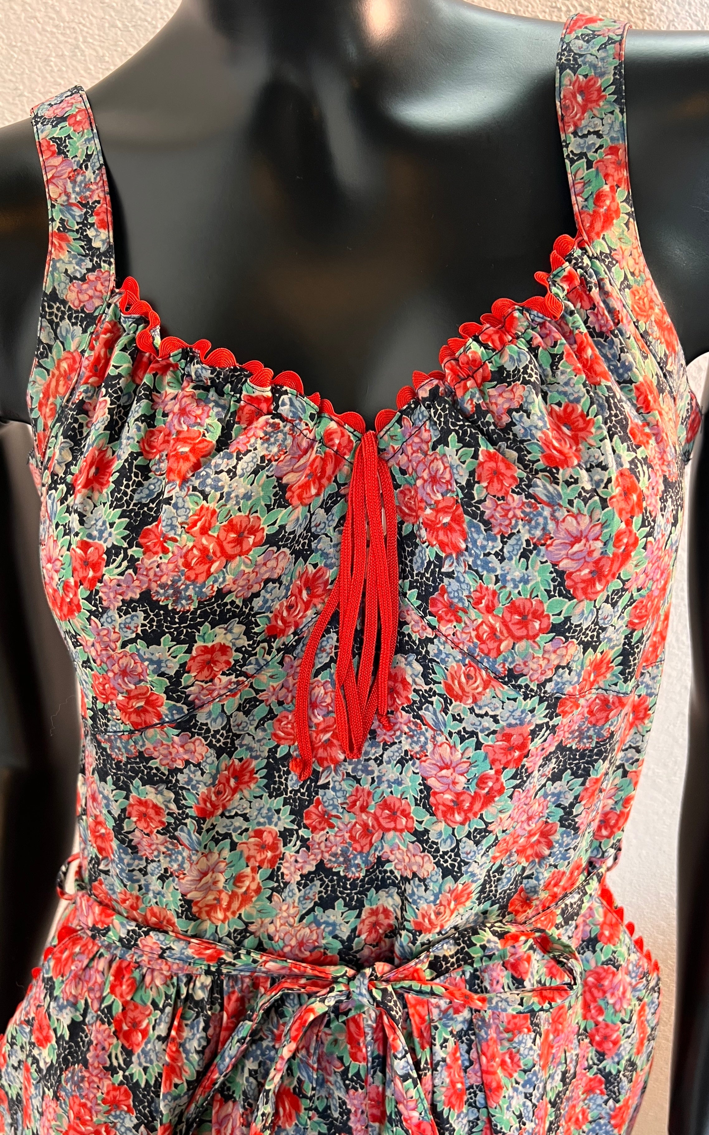 Abito vintage a fiori Betty Barclay anni '70