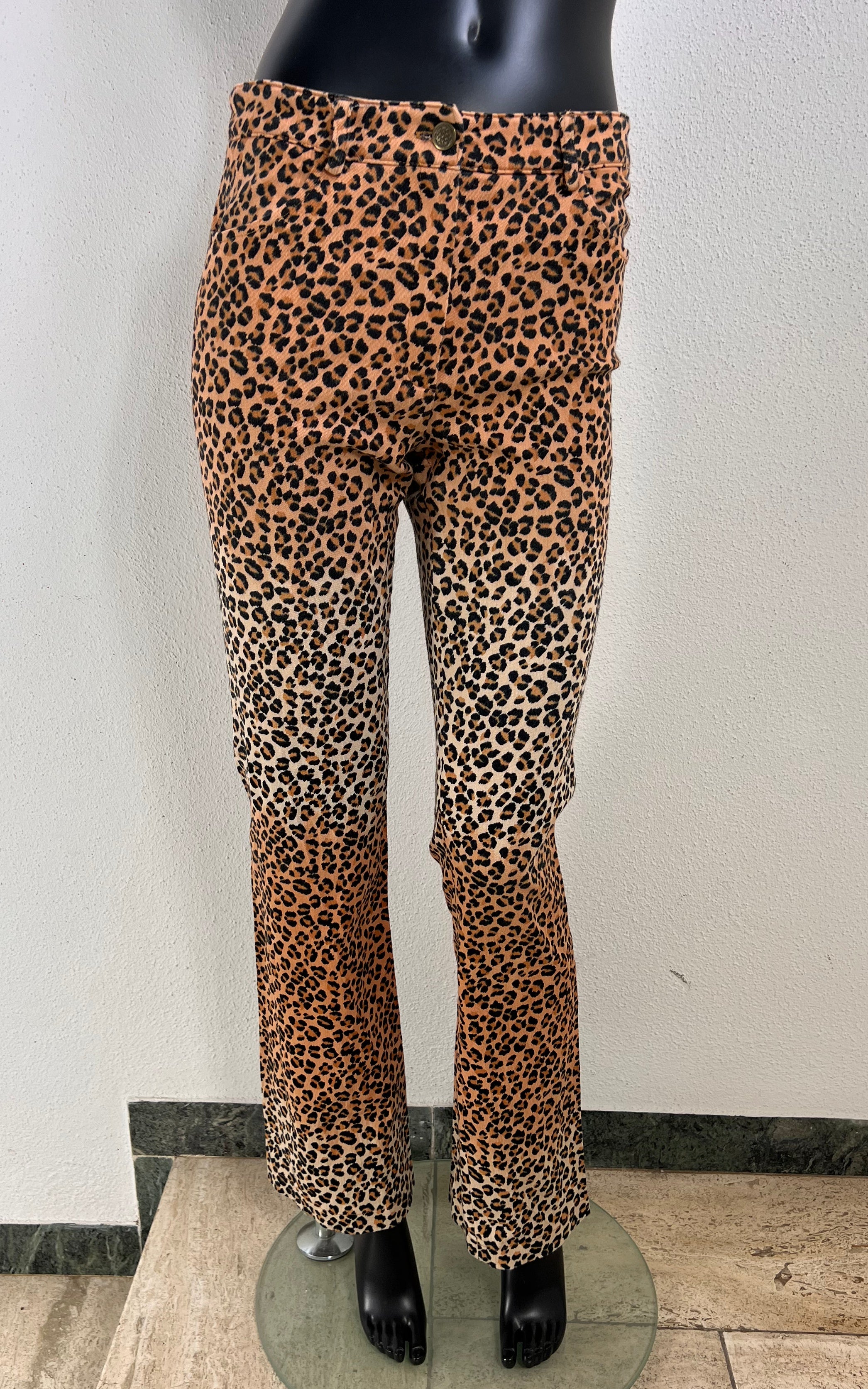 Vintage Morgan de Toi Leopard Denim Pants