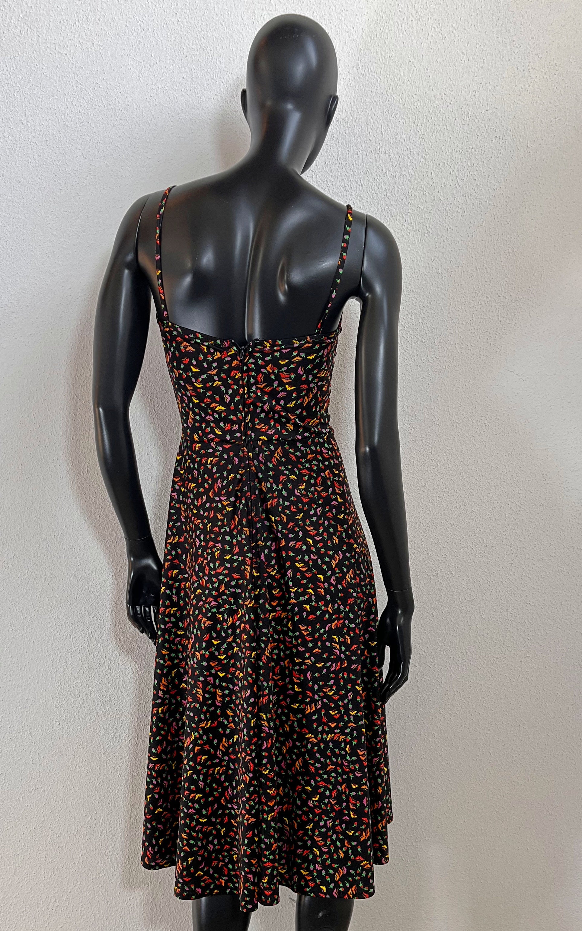 Abito vintage a fiori anni '70