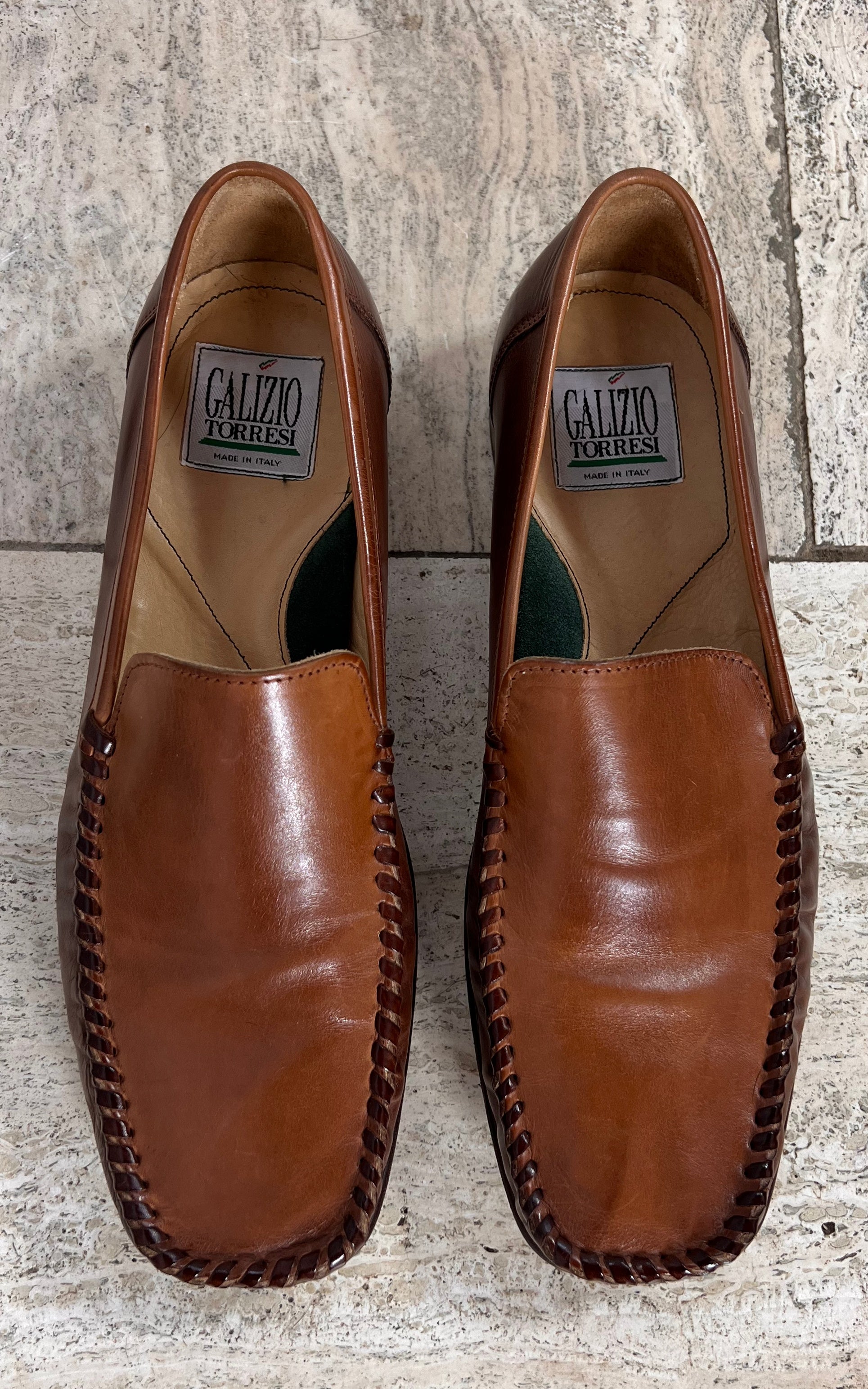 Vintage Galizio Torresi Leather Loafers 44,5