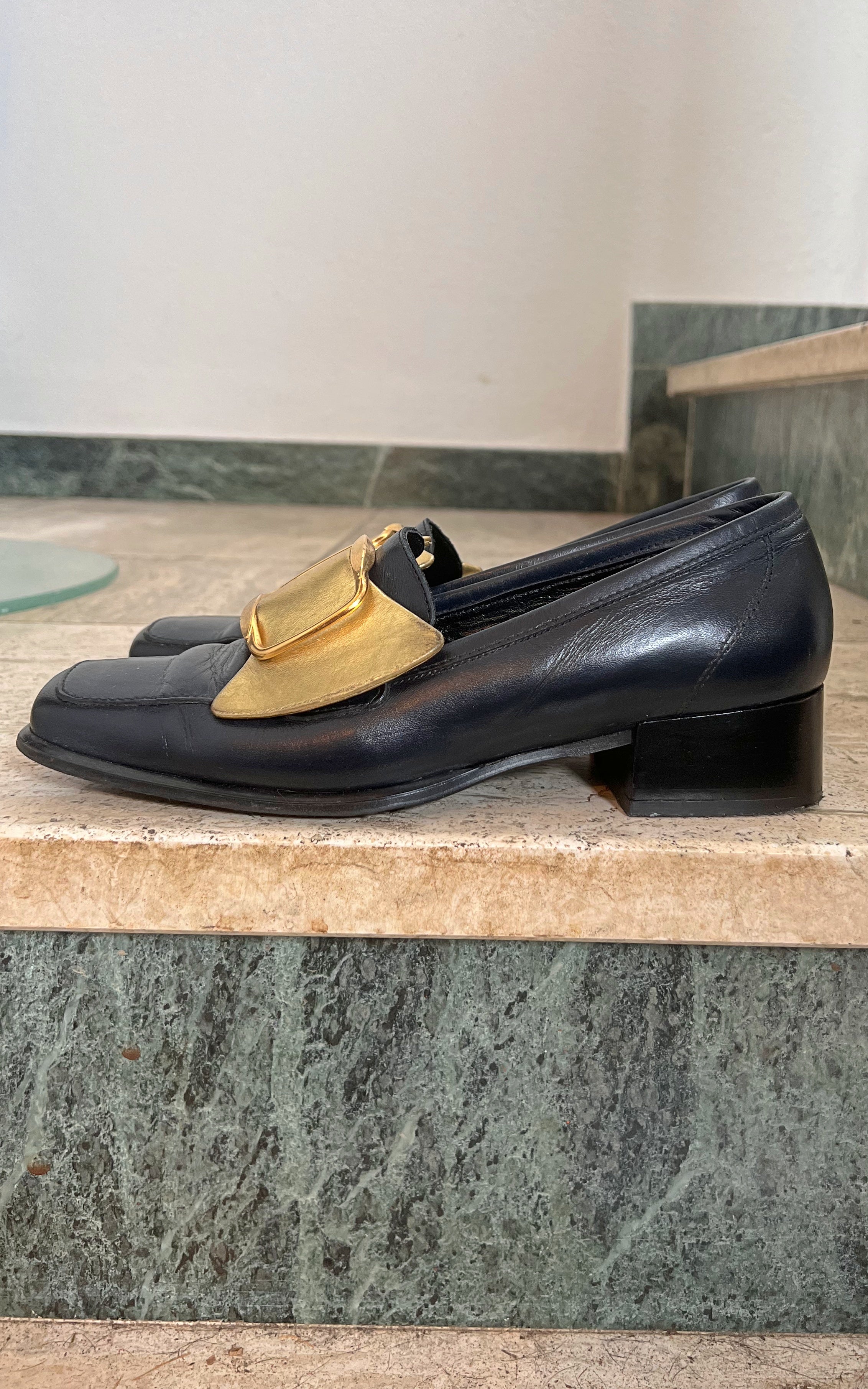 Mocassini vintage Golden Bow 38