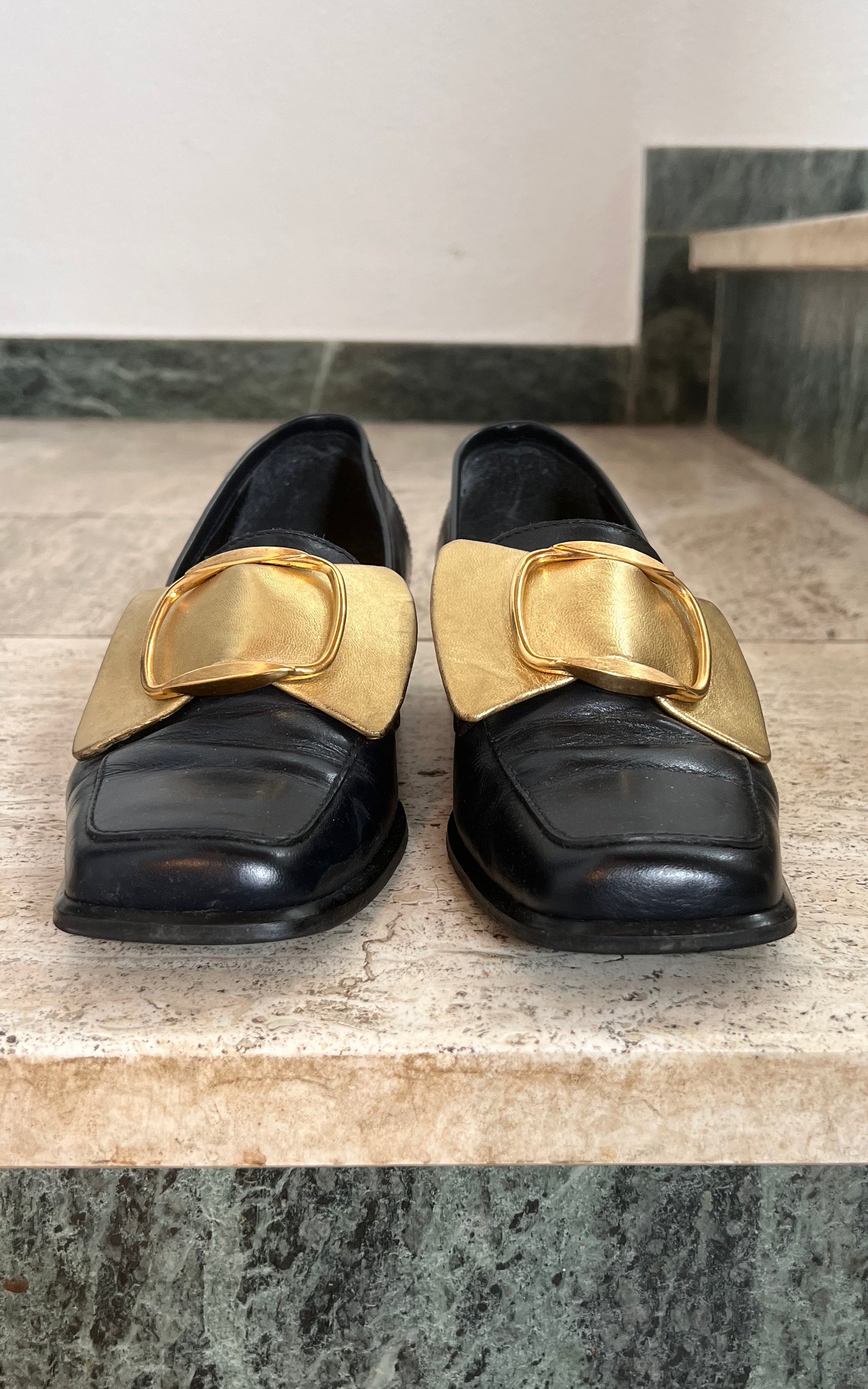 Mocassini vintage Golden Bow 38
