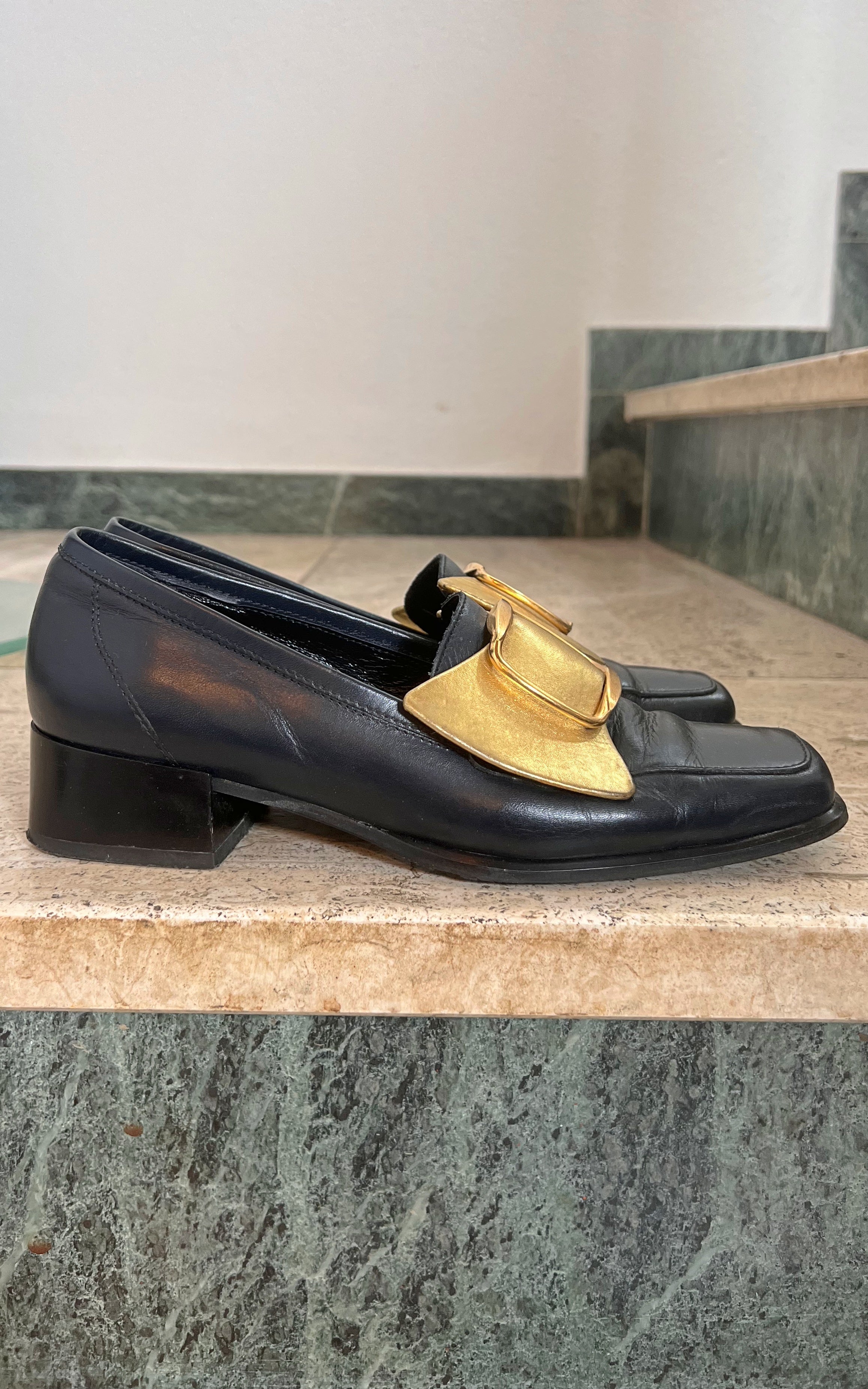 Mocassini vintage Golden Bow 38