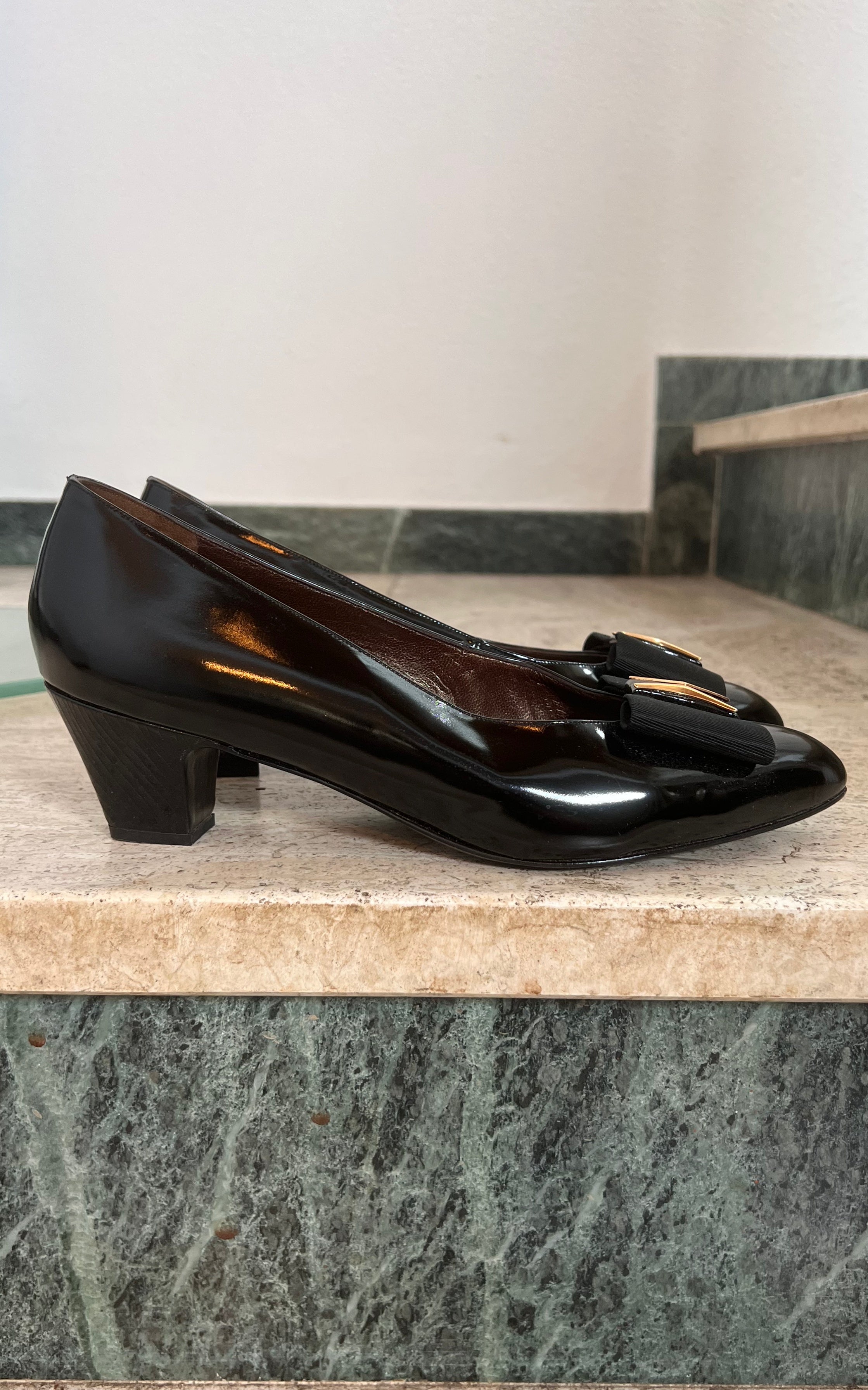 Scarpe vintage Bally in vernice 39,5