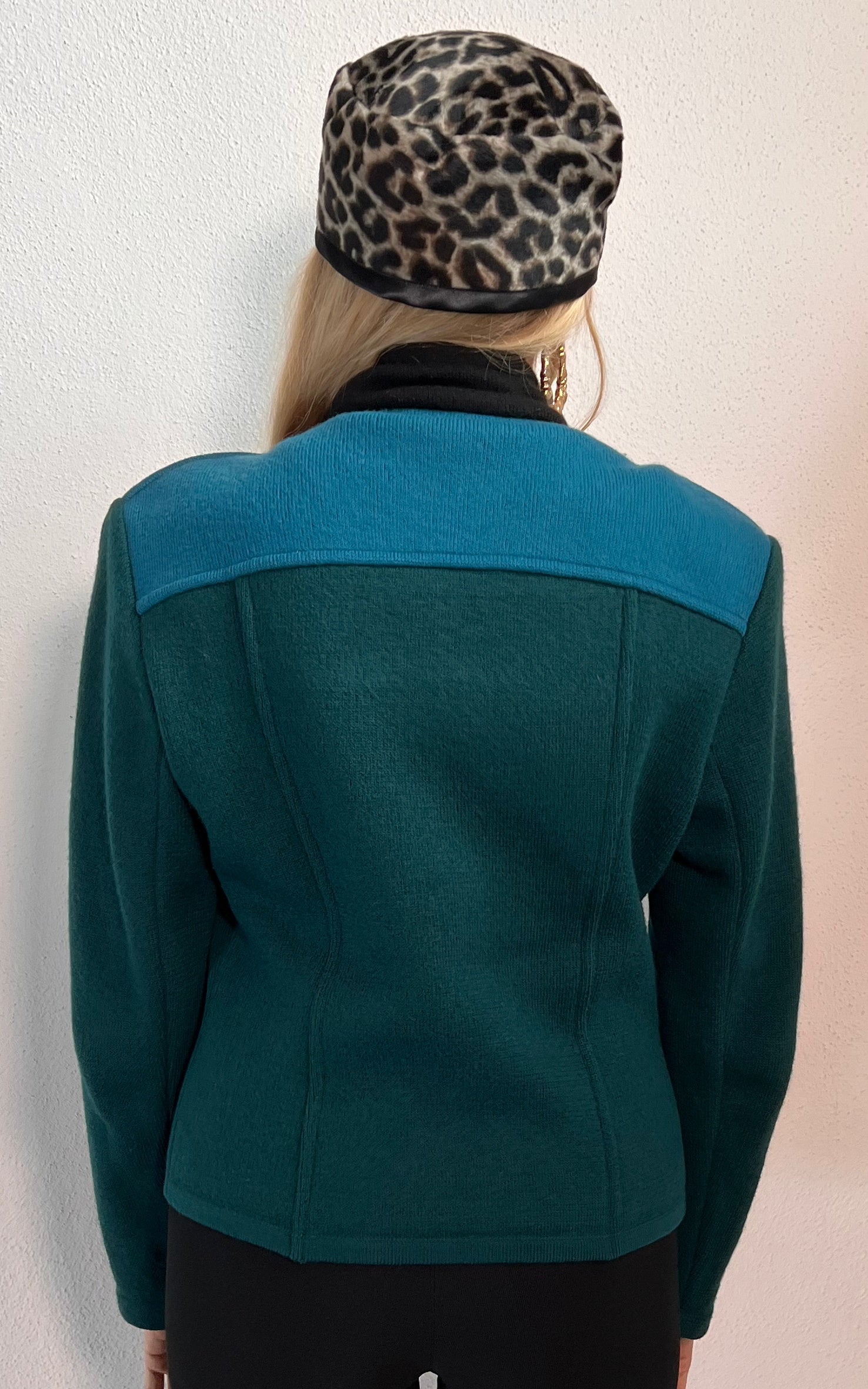 Giacca vintage in lana e velluto Yves Saint Laurent
