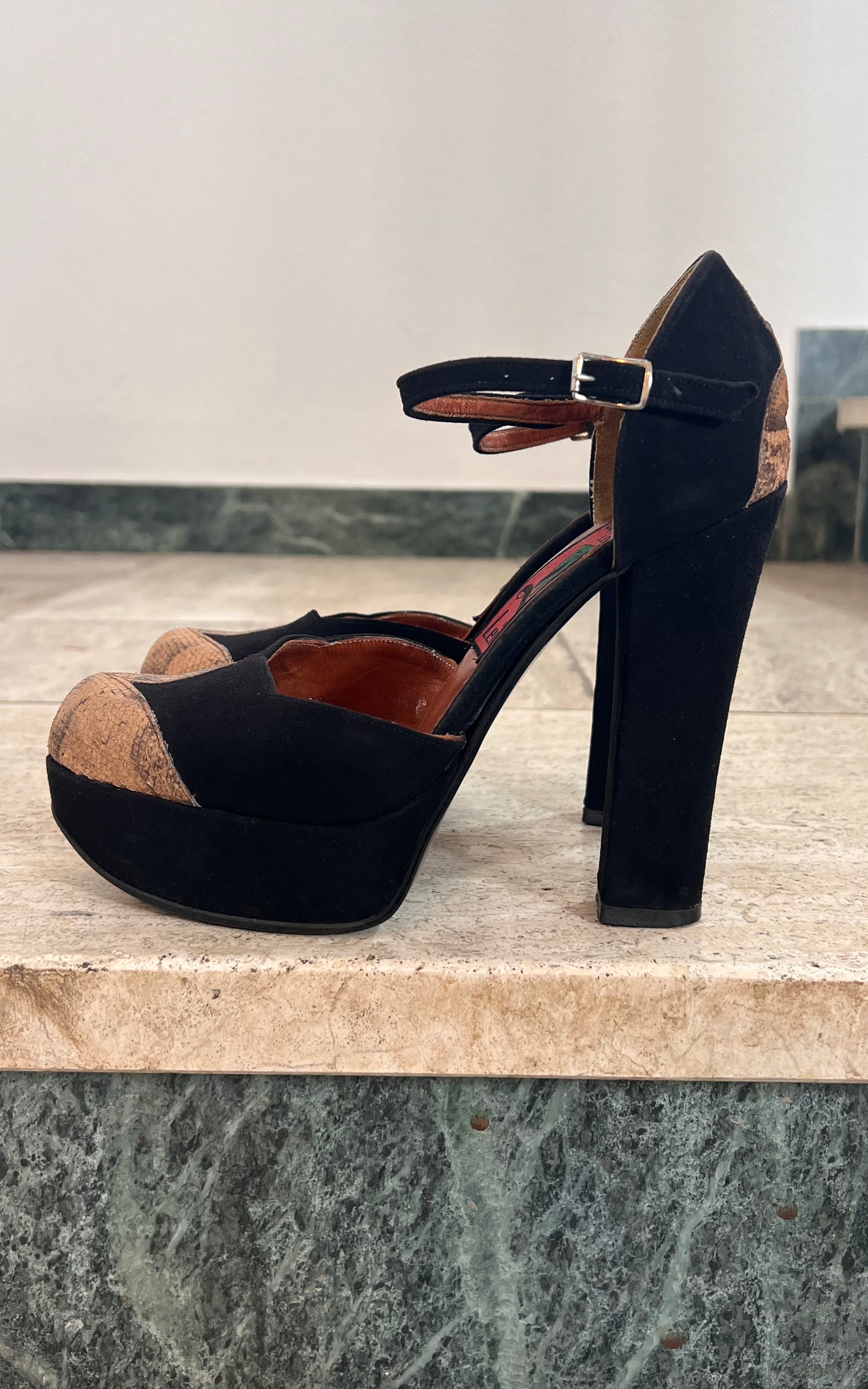 Tacchi a spillo vintage anni '70 36